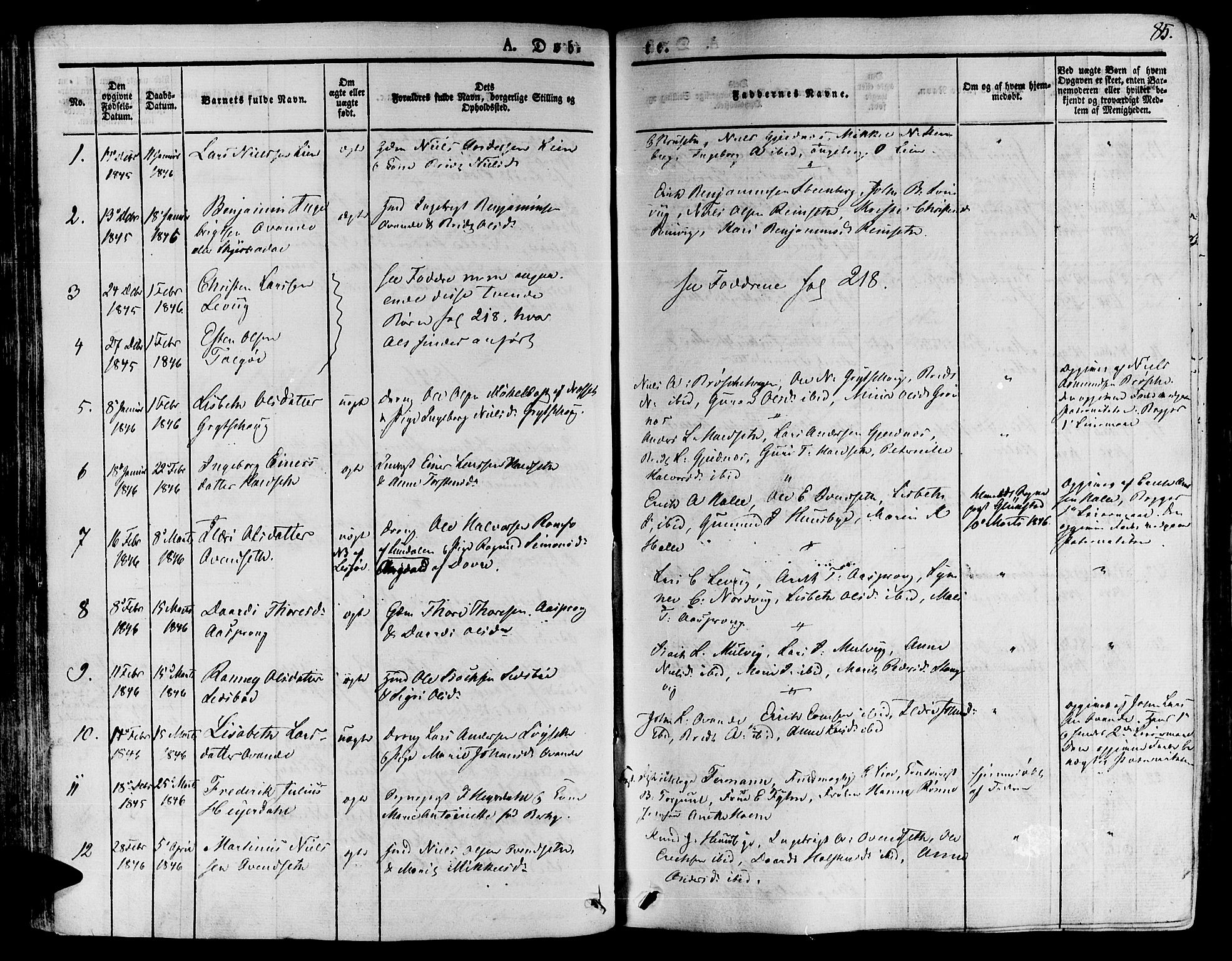Ministerialprotokoller, klokkerbøker og fødselsregistre - Møre og Romsdal, SAT/A-1454/592/L1024: Ministerialbok nr. 592A03 /1, 1831-1849, s. 85