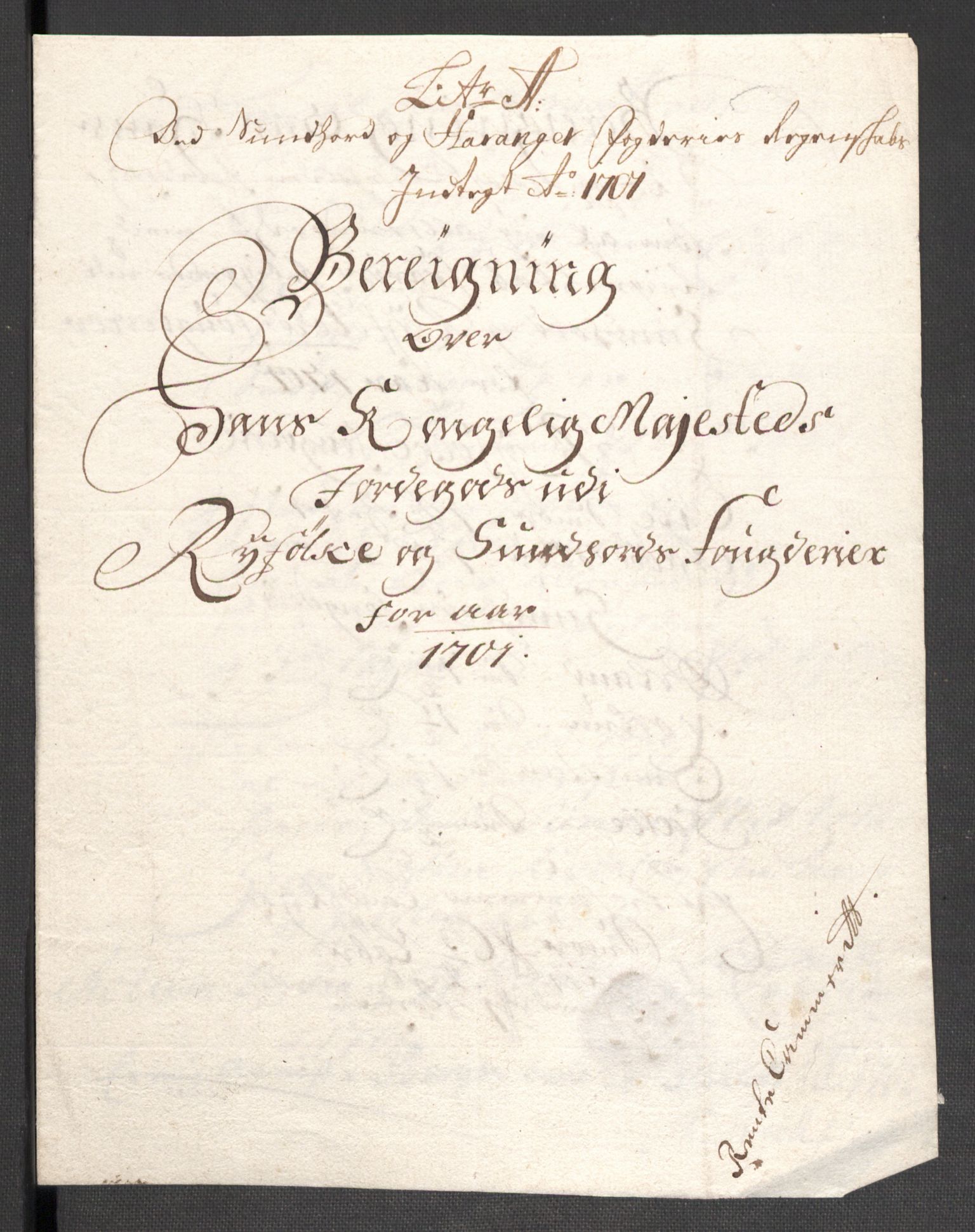 Rentekammeret inntil 1814, Reviderte regnskaper, Fogderegnskap, AV/RA-EA-4092/R48/L2979: Fogderegnskap Sunnhordland og Hardanger, 1700-1701, s. 332