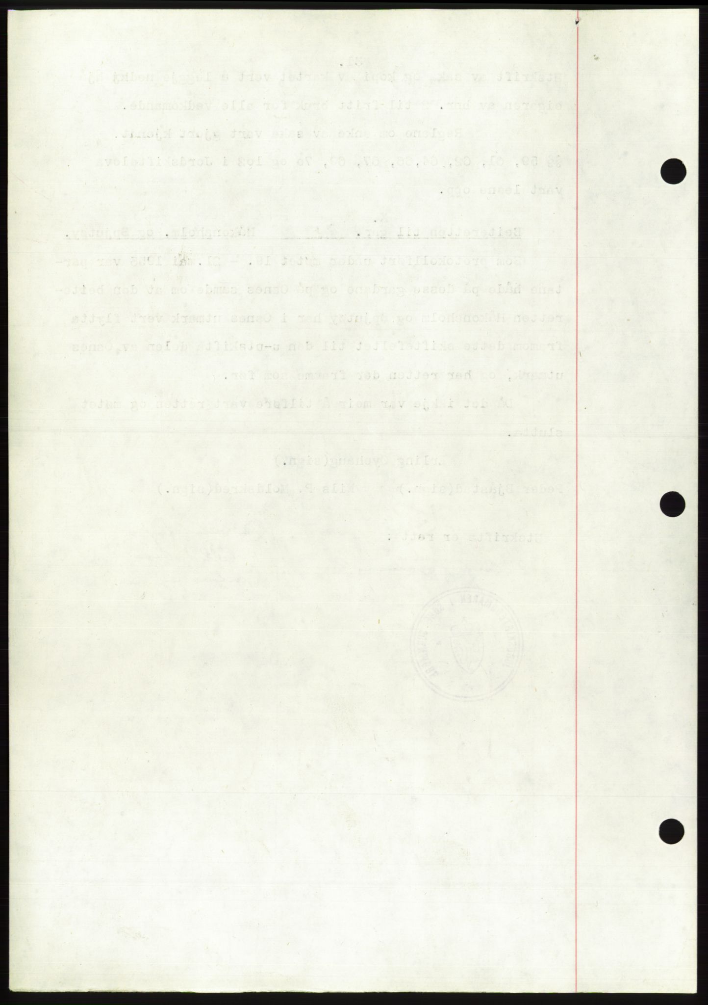 Søre Sunnmøre sorenskriveri, AV/SAT-A-4122/1/2/2C/L0099: Pantebok nr. 25A, 1954-1954, Dagboknr: 3319/1954