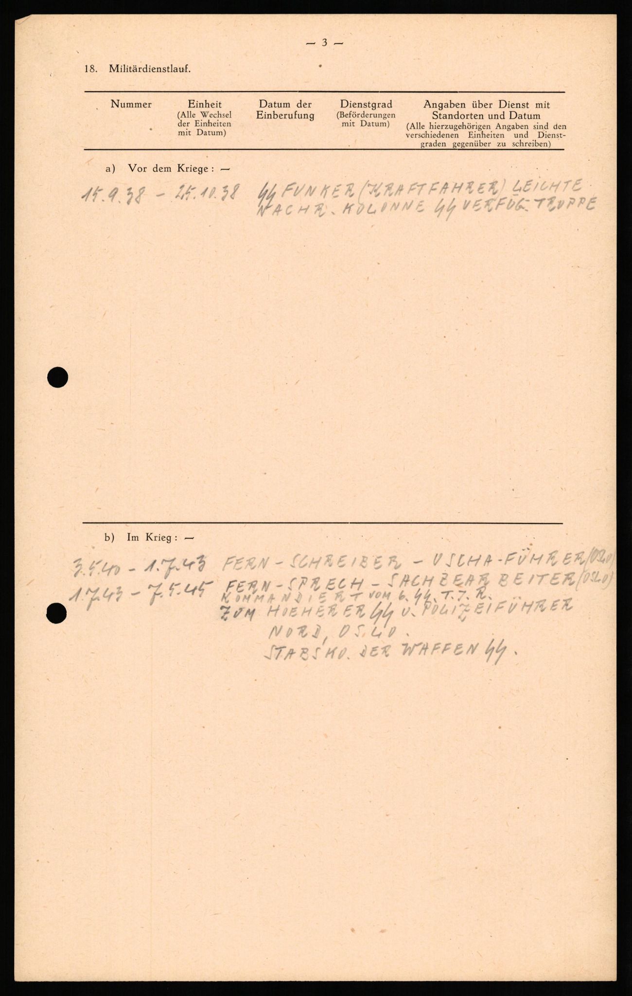 Forsvaret, Forsvarets overkommando II, AV/RA-RAFA-3915/D/Db/L0025: CI Questionaires. Tyske okkupasjonsstyrker i Norge. Tyskere., 1945-1946, s. 331