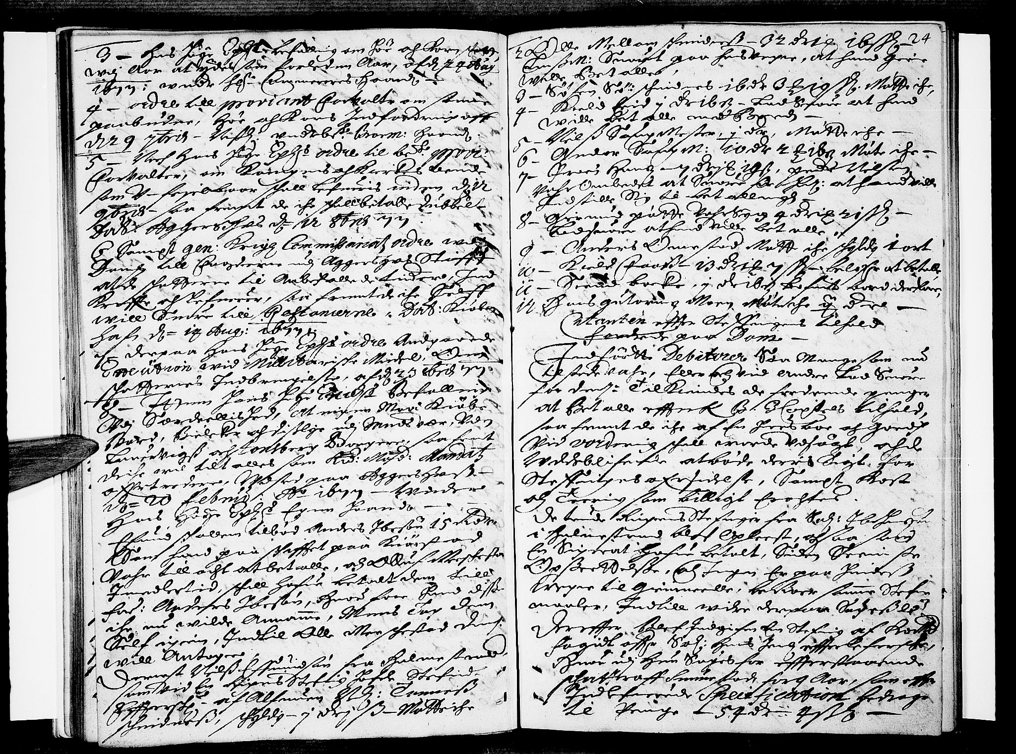 Numedal og Sandsvær sorenskriveri, AV/SAKO-A-128/F/Fa/Faa/L0011: Tingbok, 1677, s. 23b-24a