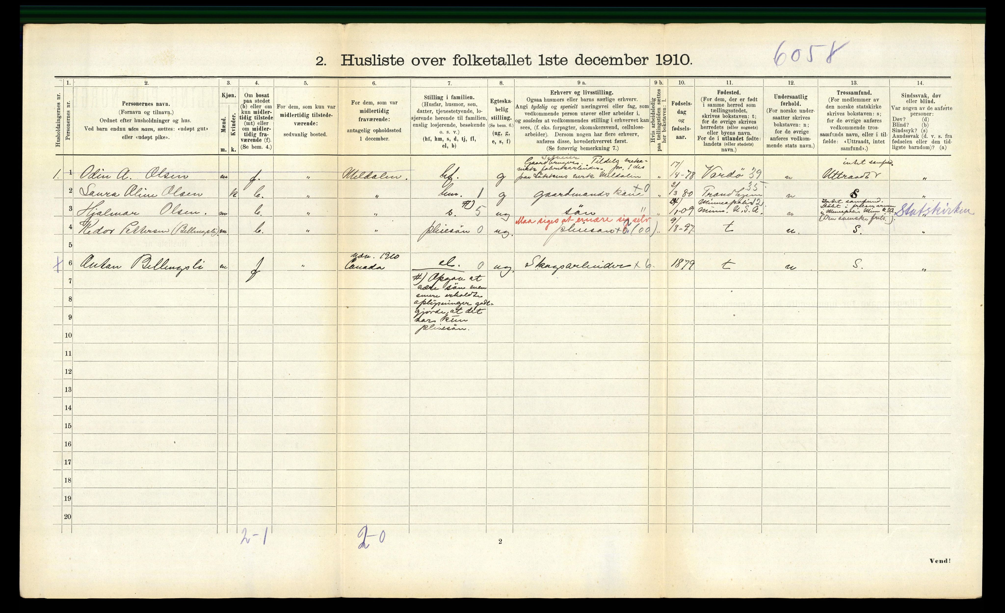 RA, Folketelling 1910 for 1625 Stadsbygd herred, 1910, s. 586