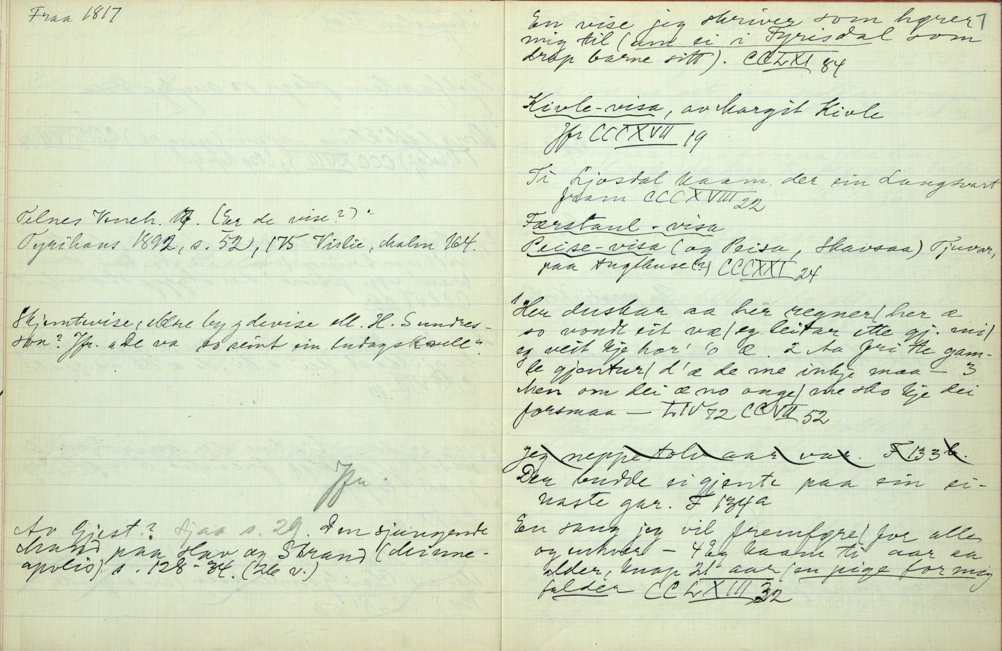 Rikard Berge, TEMU/TGM-A-1003/H/L0087: 87: Katalog yvi bygdediktning lV. Telemark, 1913, s. 6-7
