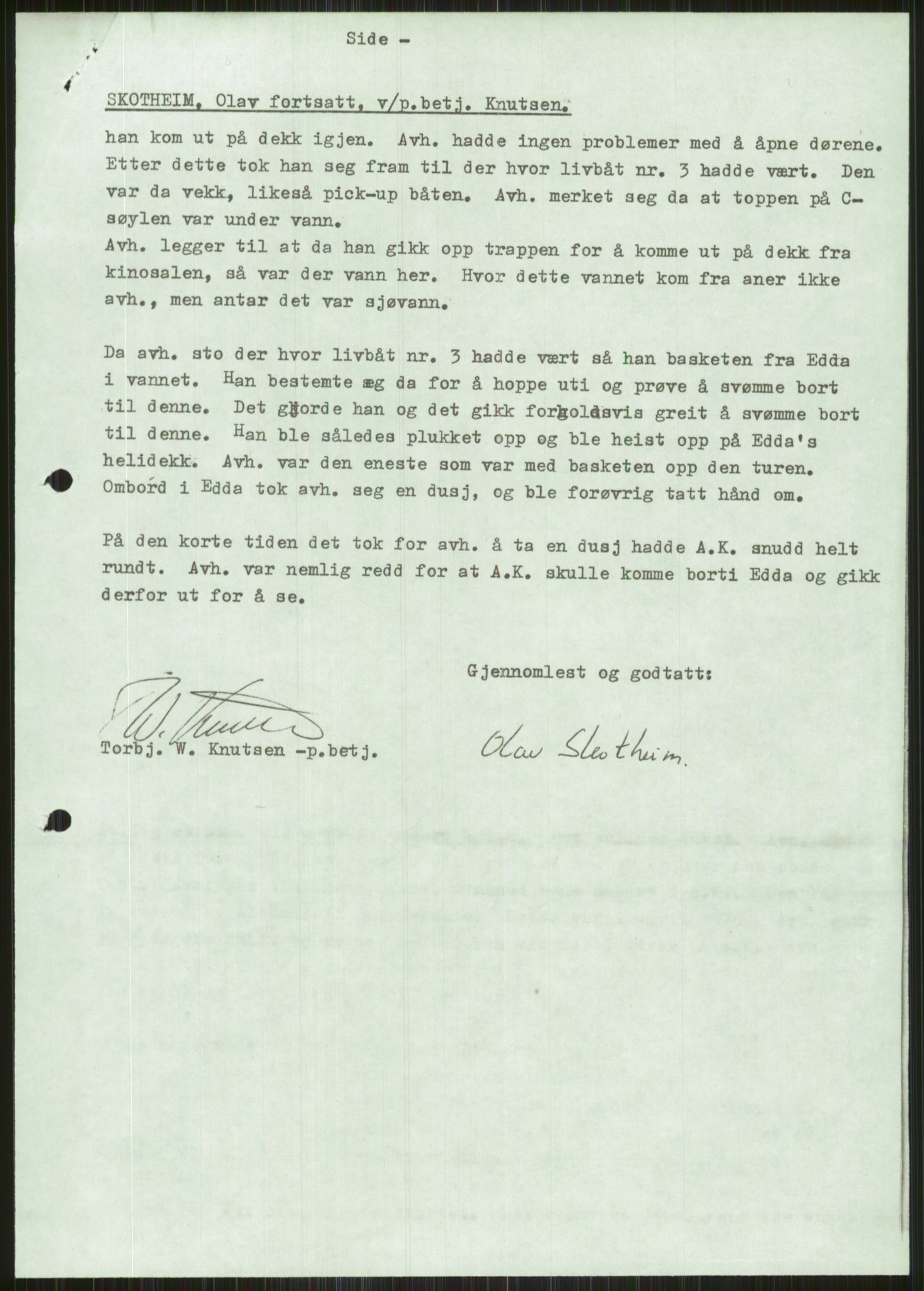 Justisdepartementet, Granskningskommisjonen ved Alexander Kielland-ulykken 27.3.1980, AV/RA-S-1165/D/L0011: 0001 Politiavhør/G Oljedirektoratet (G5)/0003 Møter, beslutninger m.v. vedr. arbeidet til kommisjonen, 1980-1981, s. 481