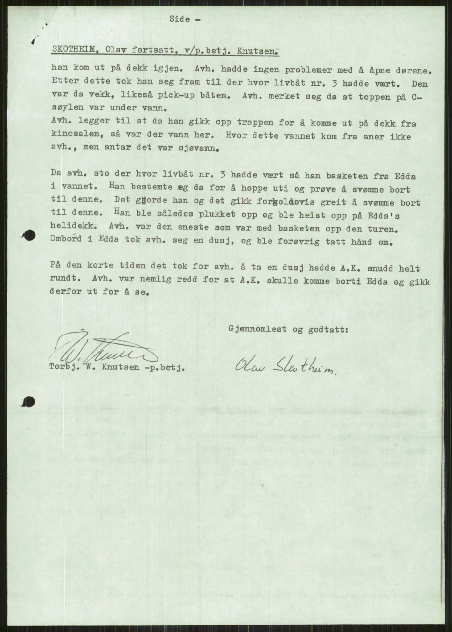 Justisdepartementet, Granskningskommisjonen ved Alexander Kielland-ulykken 27.3.1980, RA/S-1165/D/L0011: 0001 Politiavhør/G Oljedirektoratet (G5)/0003 Møter, beslutninger m.v. vedr. arbeidet til kommisjonen, 1980-1981, s. 481