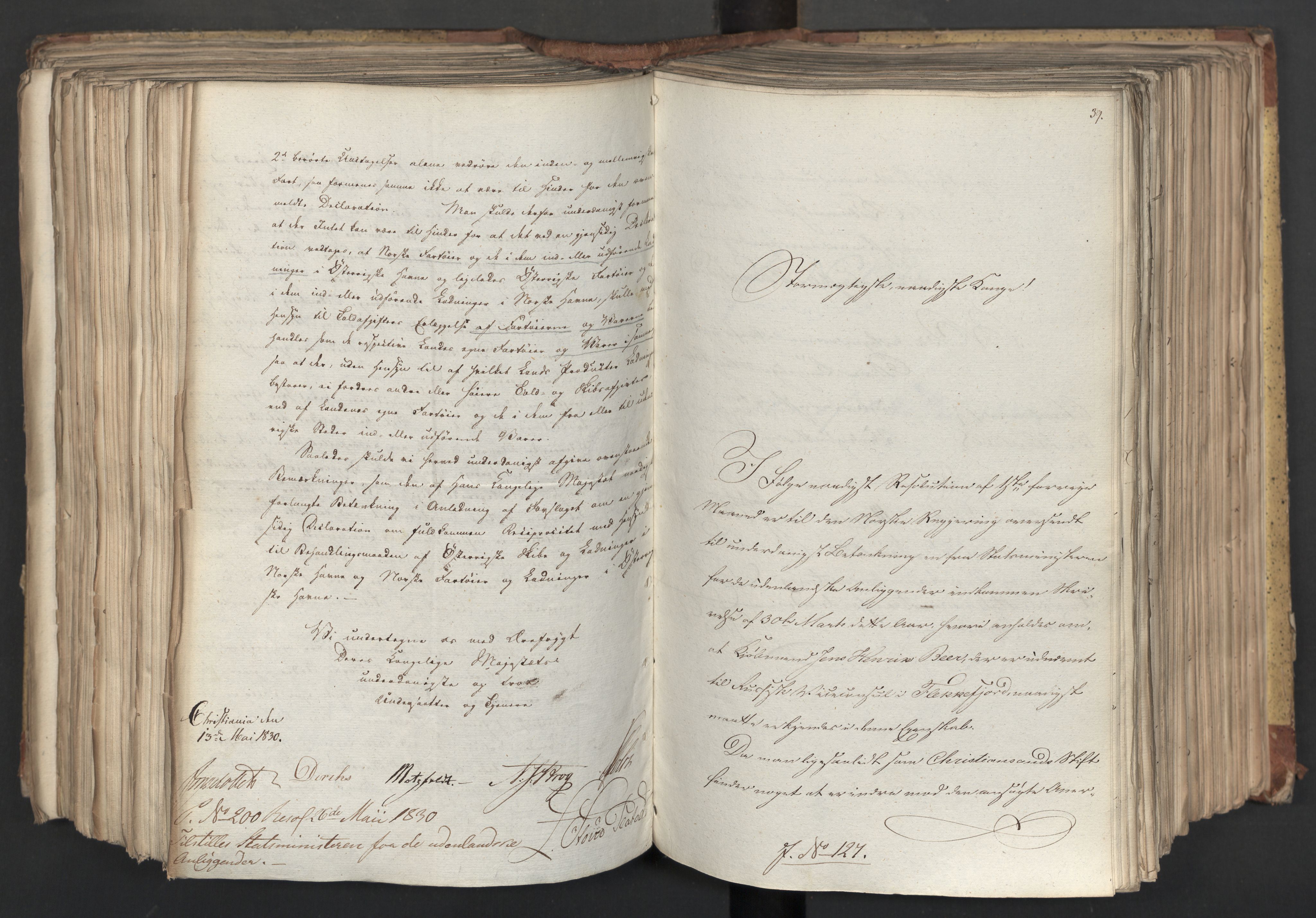 Statsrådsavdelingen i Stockholm, AV/RA-S-1003/D/Da/L0065: Regjeringsinnstillinger nr. 1-239, 1830, s. 464
