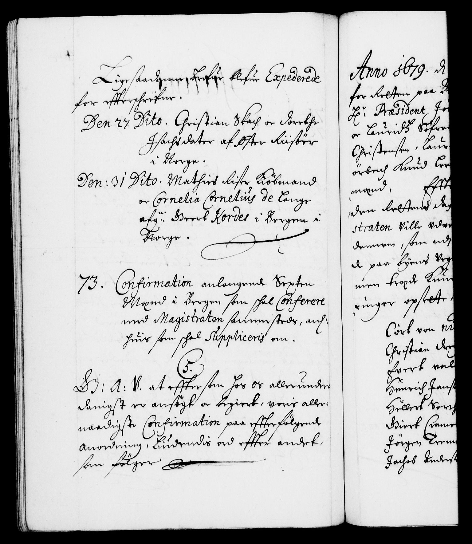 Danske Kanselli 1572-1799, RA/EA-3023/F/Fc/Fca/Fcaa/L0012: Norske registre (mikrofilm), 1674-1680, s. 404b