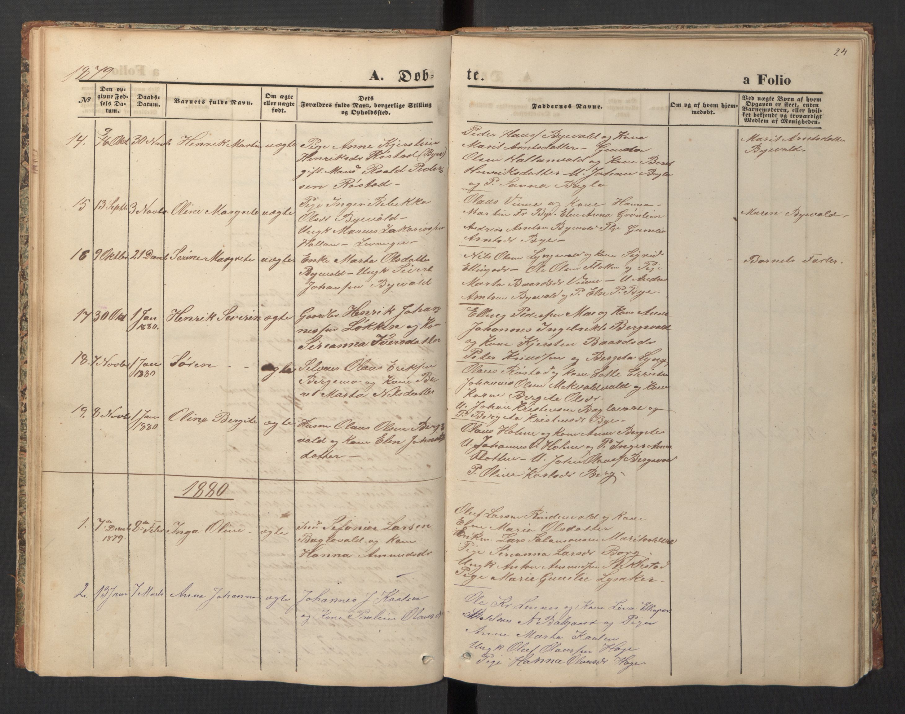 Ministerialprotokoller, klokkerbøker og fødselsregistre - Nord-Trøndelag, AV/SAT-A-1458/726/L0271: Klokkerbok nr. 726C02, 1869-1897, s. 24