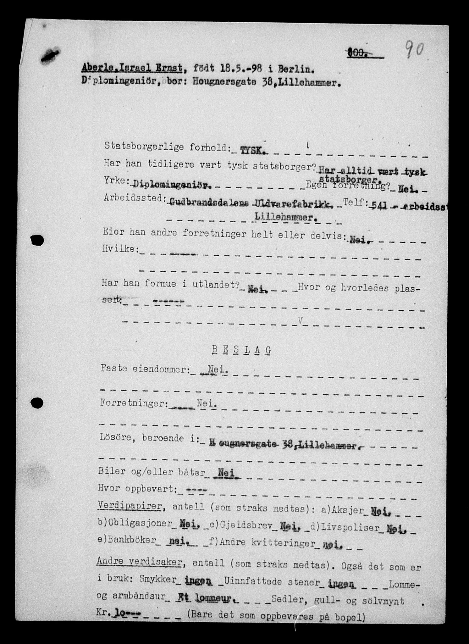 Justisdepartementet, Tilbakeføringskontoret for inndratte formuer, AV/RA-S-1564/H/Hc/Hcd/L0989: --, 1945-1947, s. 113