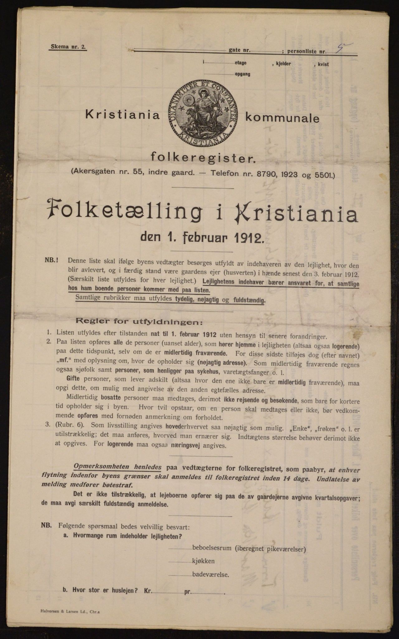 OBA, Kommunal folketelling 1.2.1912 for Kristiania, 1912, s. 6578