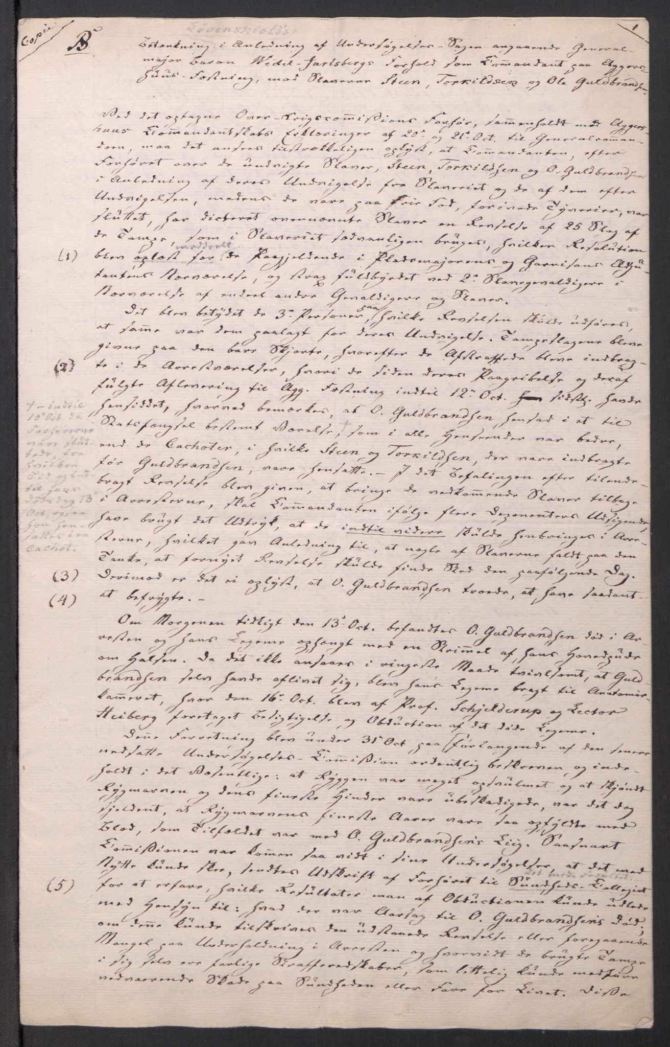 Motzfeldt-familien, AV/RA-PA-0234/D/L001b/0009: -- / "Til de trykte Optegnelser", 1821-1836