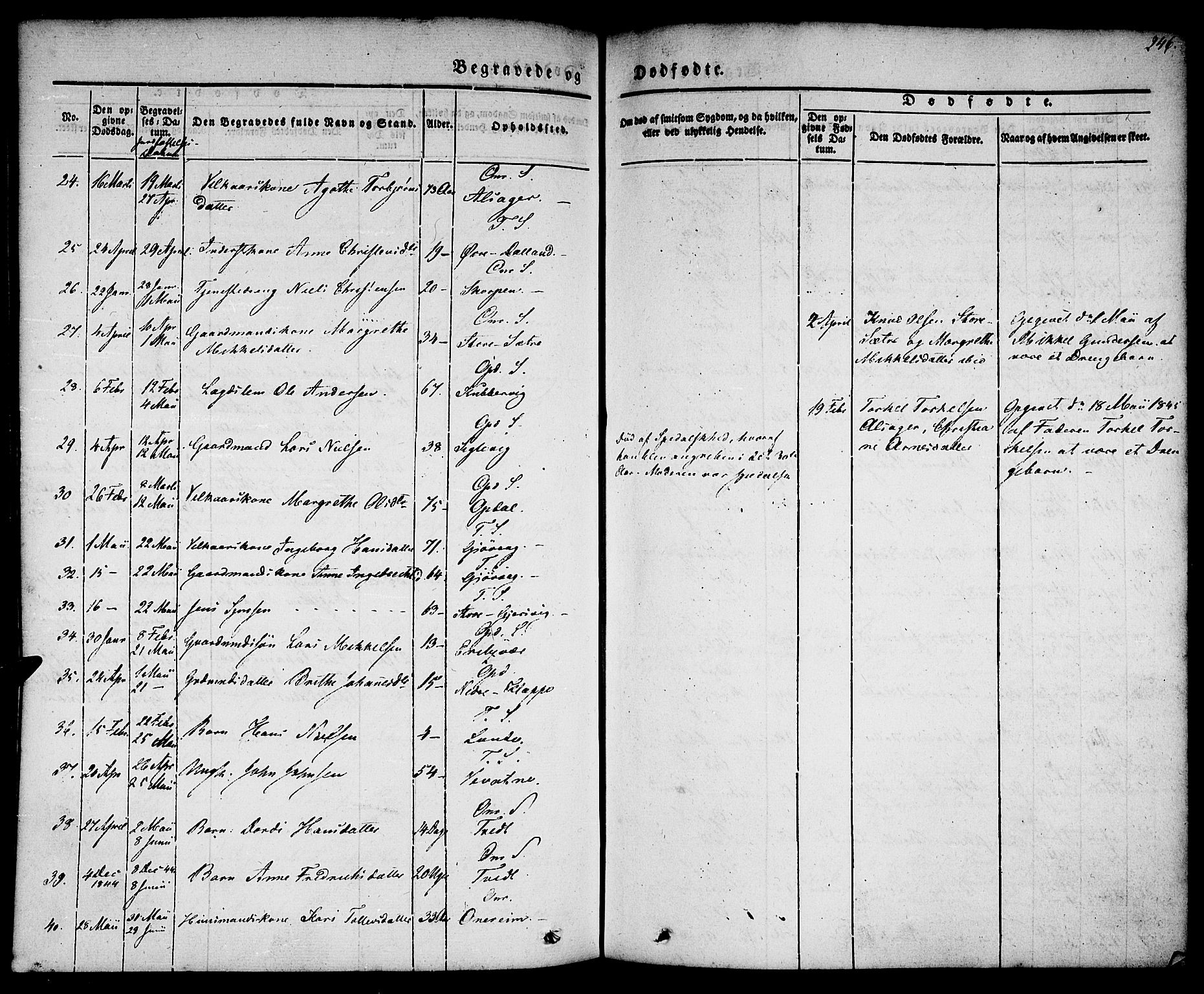 Tysnes sokneprestembete, AV/SAB-A-78601/H/Haa: Ministerialbok nr. A 9, 1837-1848, s. 246