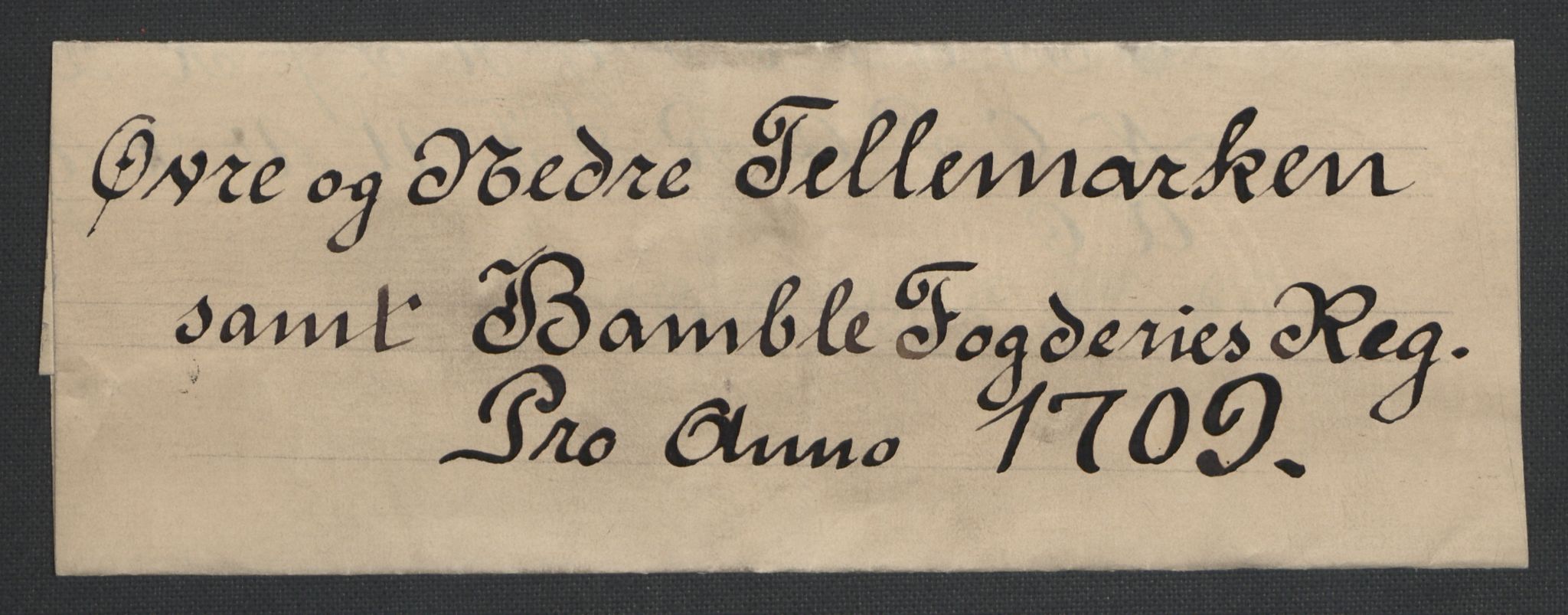 Rentekammeret inntil 1814, Reviderte regnskaper, Fogderegnskap, RA/EA-4092/R36/L2118: Fogderegnskap Øvre og Nedre Telemark og Bamble, 1708-1709, s. 150