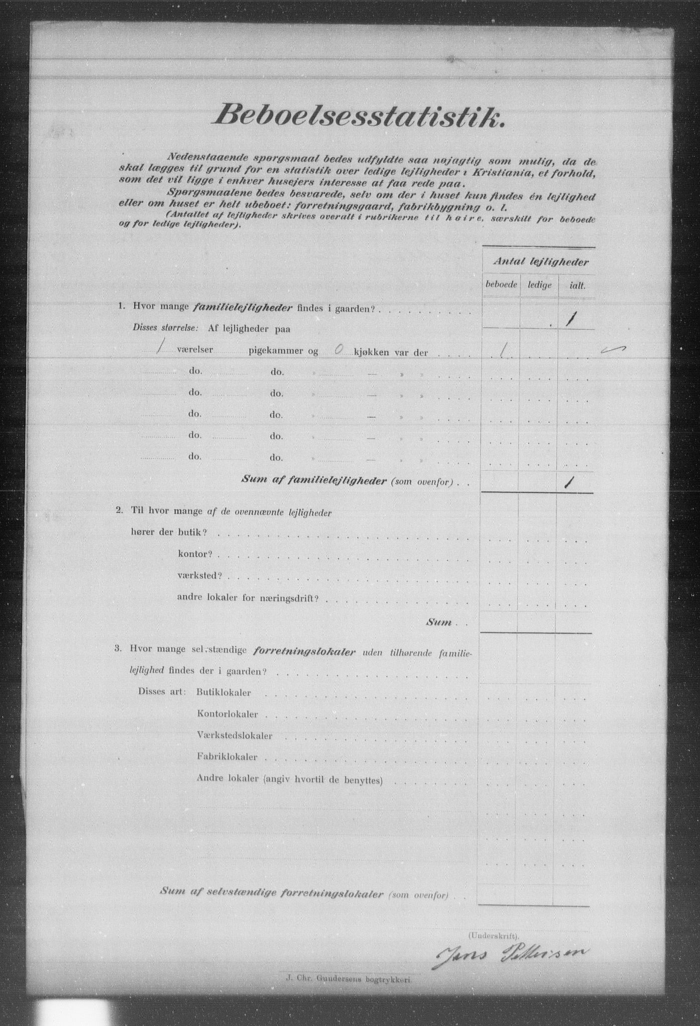 OBA, Kommunal folketelling 31.12.1903 for Kristiania kjøpstad, 1903, s. 9423