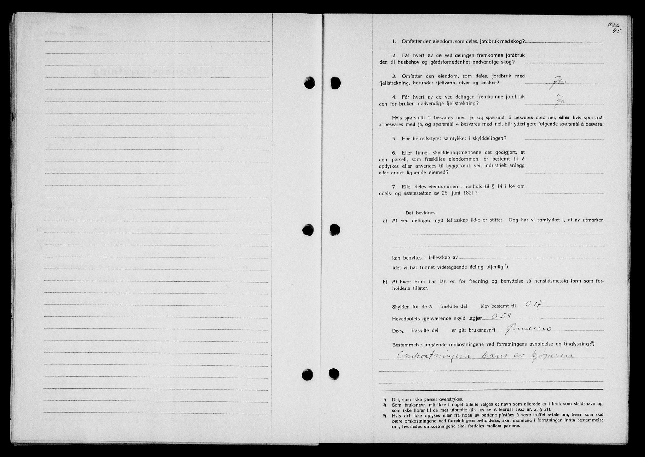Vesterålen sorenskriveri, SAT/A-4180/1/2/2Ca/L0050: Pantebok nr. 43, 1929-1930, Tingl.dato: 07.11.1929