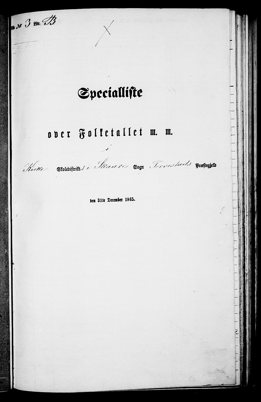 RA, Folketelling 1865 for 1152L Torvastad prestegjeld, Torvastad sokn, Skåre sokn og Utsira sokn, 1865, s. 87