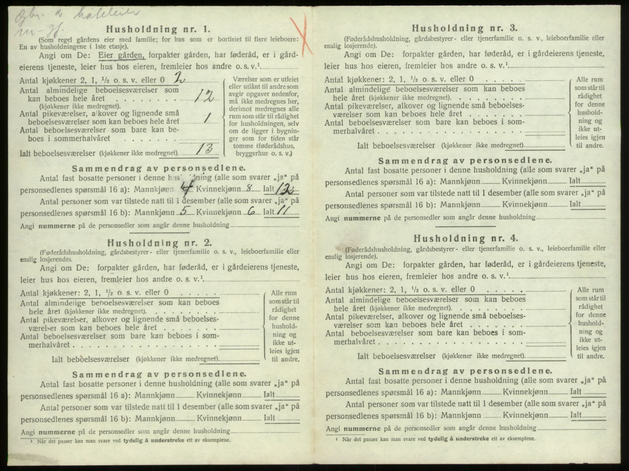 SAB, Folketelling 1920 for 1448 Stryn herred, 1920, s. 669