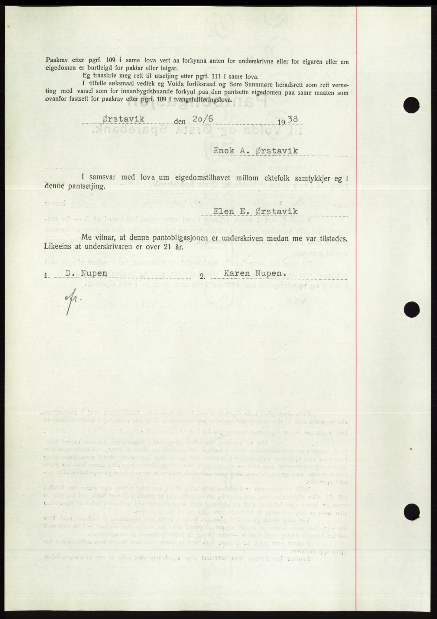 Søre Sunnmøre sorenskriveri, AV/SAT-A-4122/1/2/2C/L0065: Pantebok nr. 59, 1938-1938, Dagboknr: 858/1938