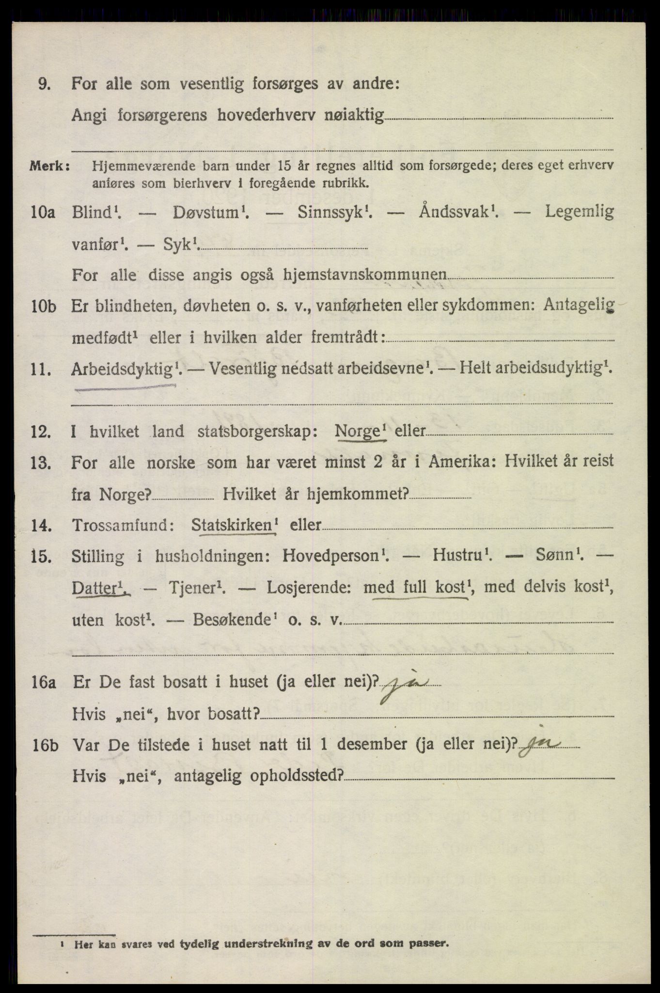 SAH, Folketelling 1920 for 0532 Jevnaker herred, 1920, s. 3160