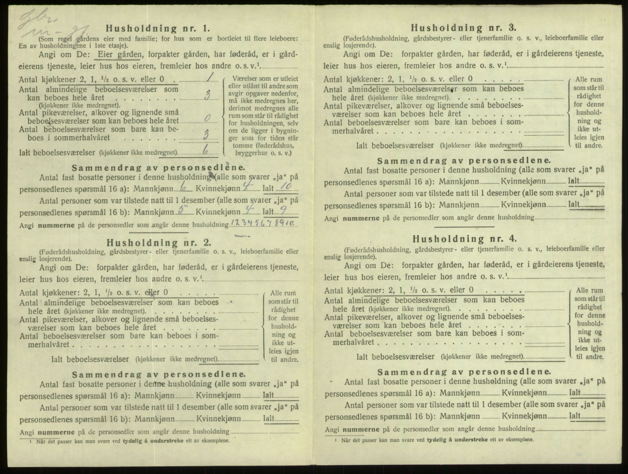 SAB, Folketelling 1920 for 1445 Gloppen herred, 1920, s. 321