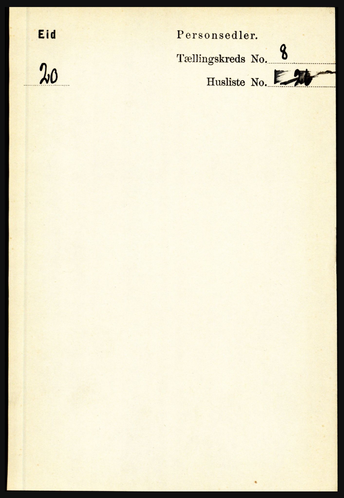 RA, Folketelling 1891 for 1443 Eid herred, 1891, s. 1976