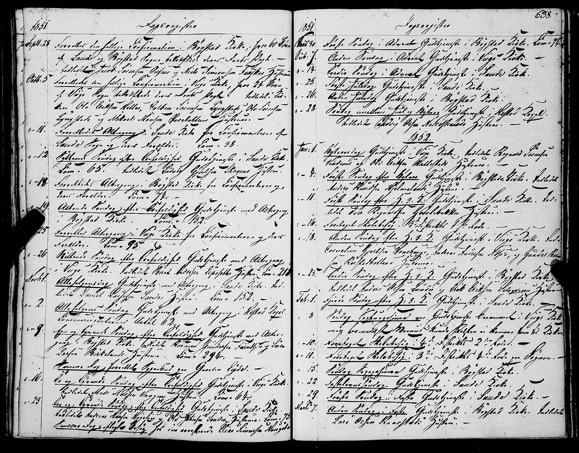 Gaular sokneprestembete, AV/SAB-A-80001/H/Haa: Ministerialbok nr. A 4II, 1841-1859, s. 638