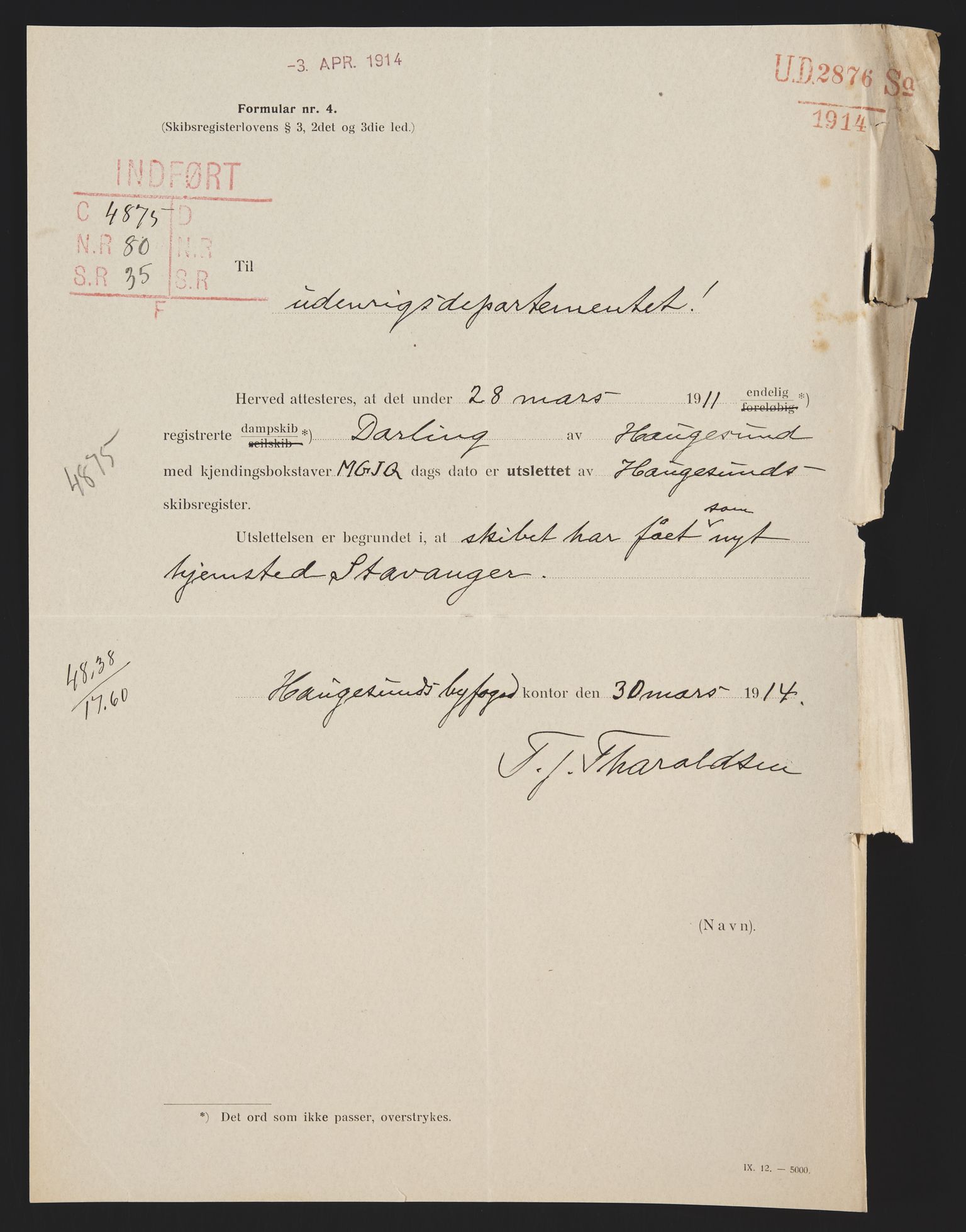 Sjøfartsdirektoratet med forløpere, skipsmapper slettede skip, AV/RA-S-4998/F/Fa/L0234: --, 1854-1920, s. 110