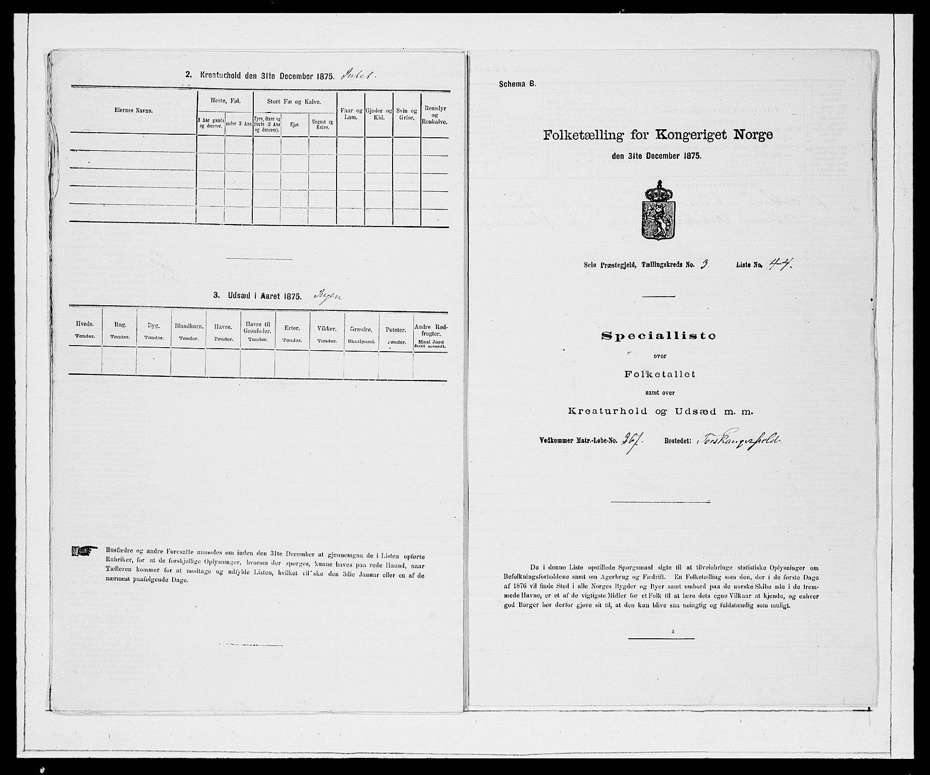 SAB, Folketelling 1875 for 1441P Selje prestegjeld, 1875, s. 462