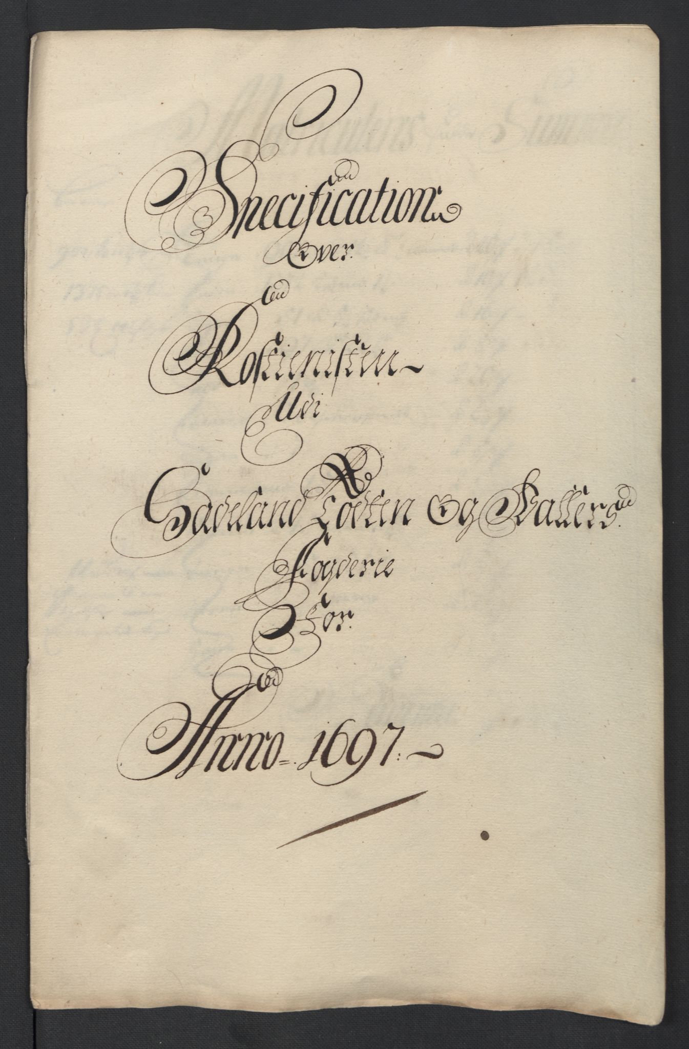 Rentekammeret inntil 1814, Reviderte regnskaper, Fogderegnskap, RA/EA-4092/R18/L1295: Fogderegnskap Hadeland, Toten og Valdres, 1697, s. 227