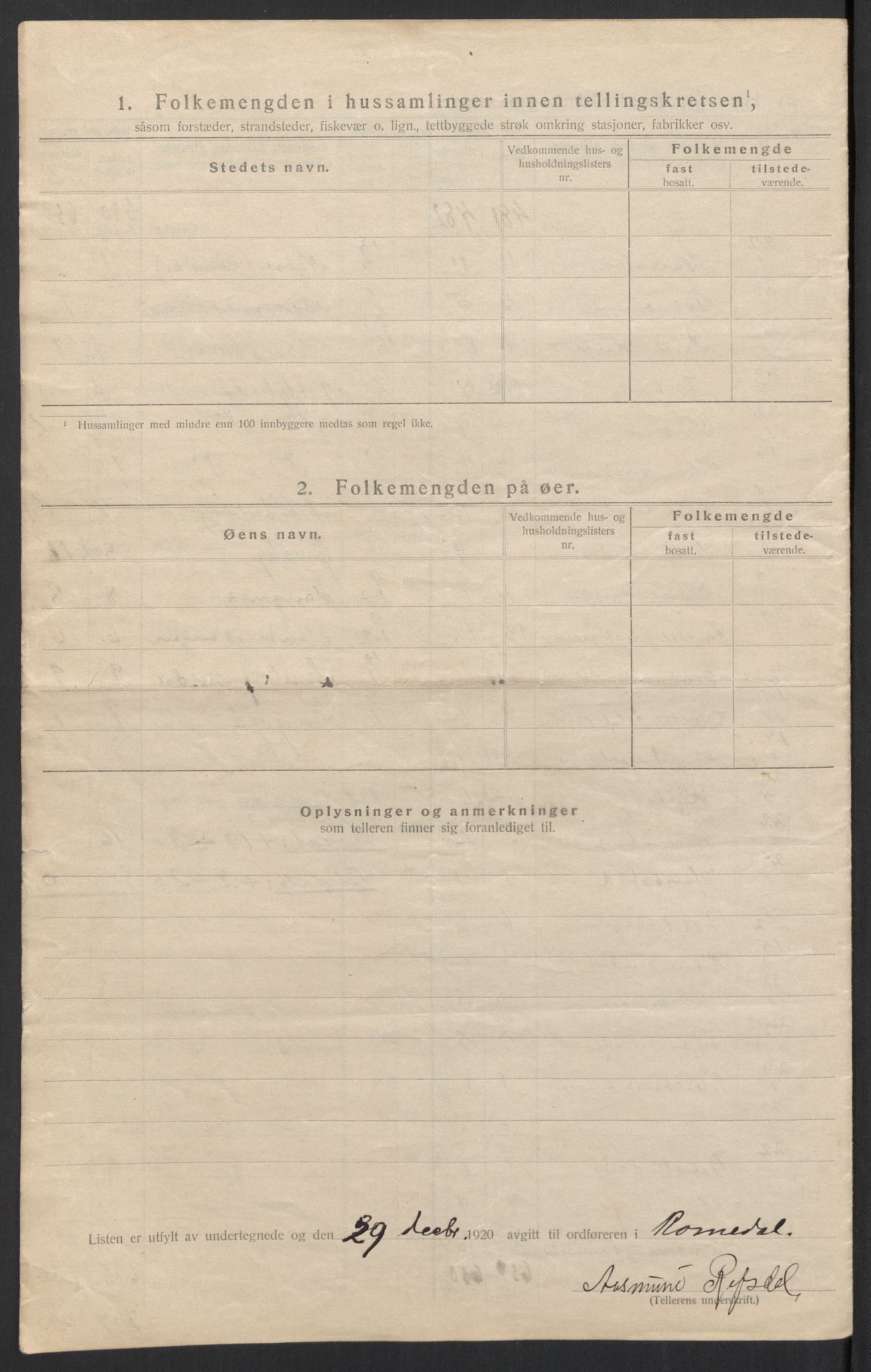 SAH, Folketelling 1920 for 0416 Romedal herred, 1920, s. 18