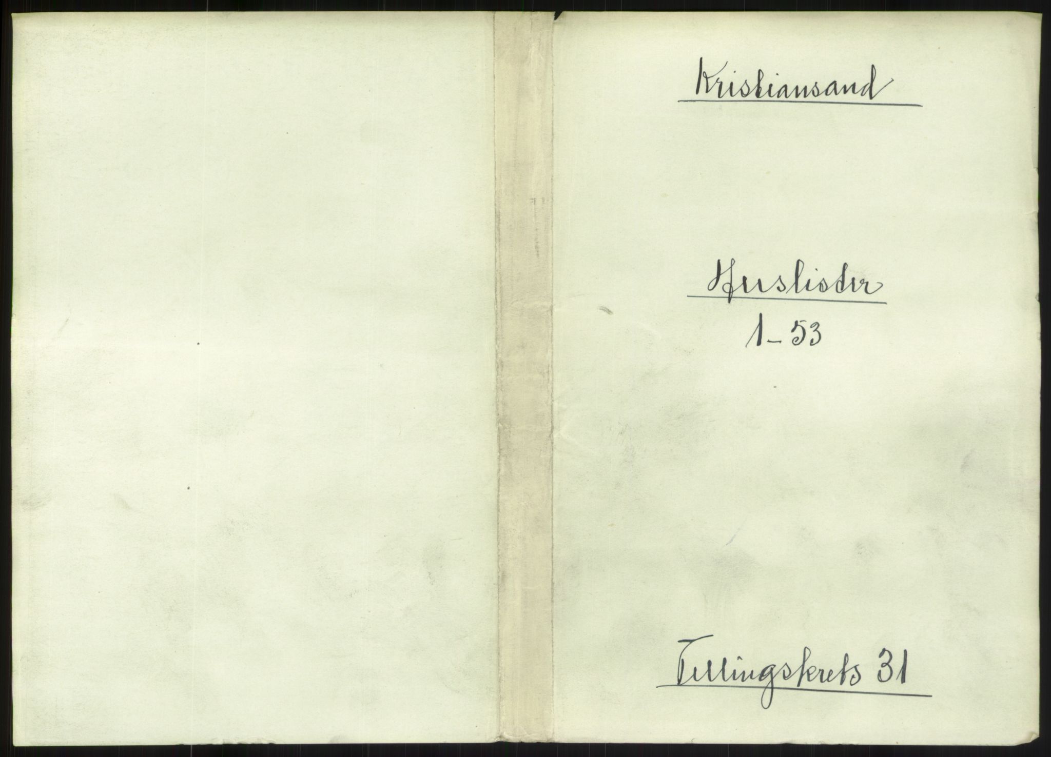 RA, Folketelling 1891 for 1001 Kristiansand kjøpstad, 1891, s. 1584