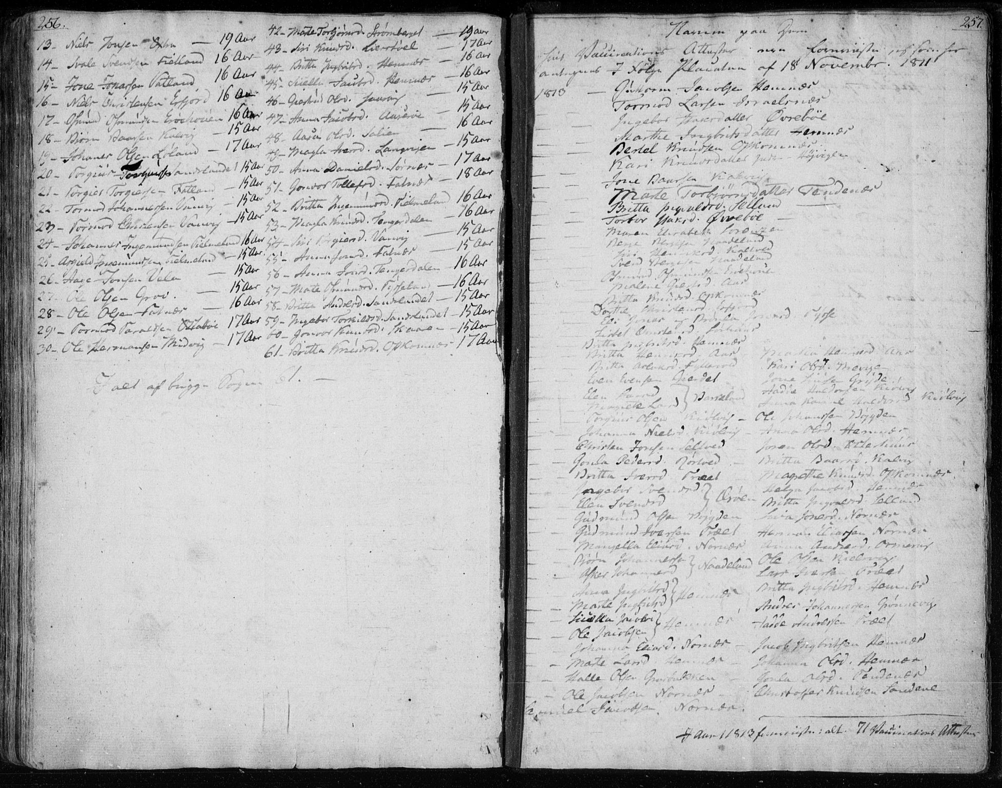 Jelsa sokneprestkontor, AV/SAST-A-101842/01/IV: Ministerialbok nr. A 4, 1796-1816, s. 256-257