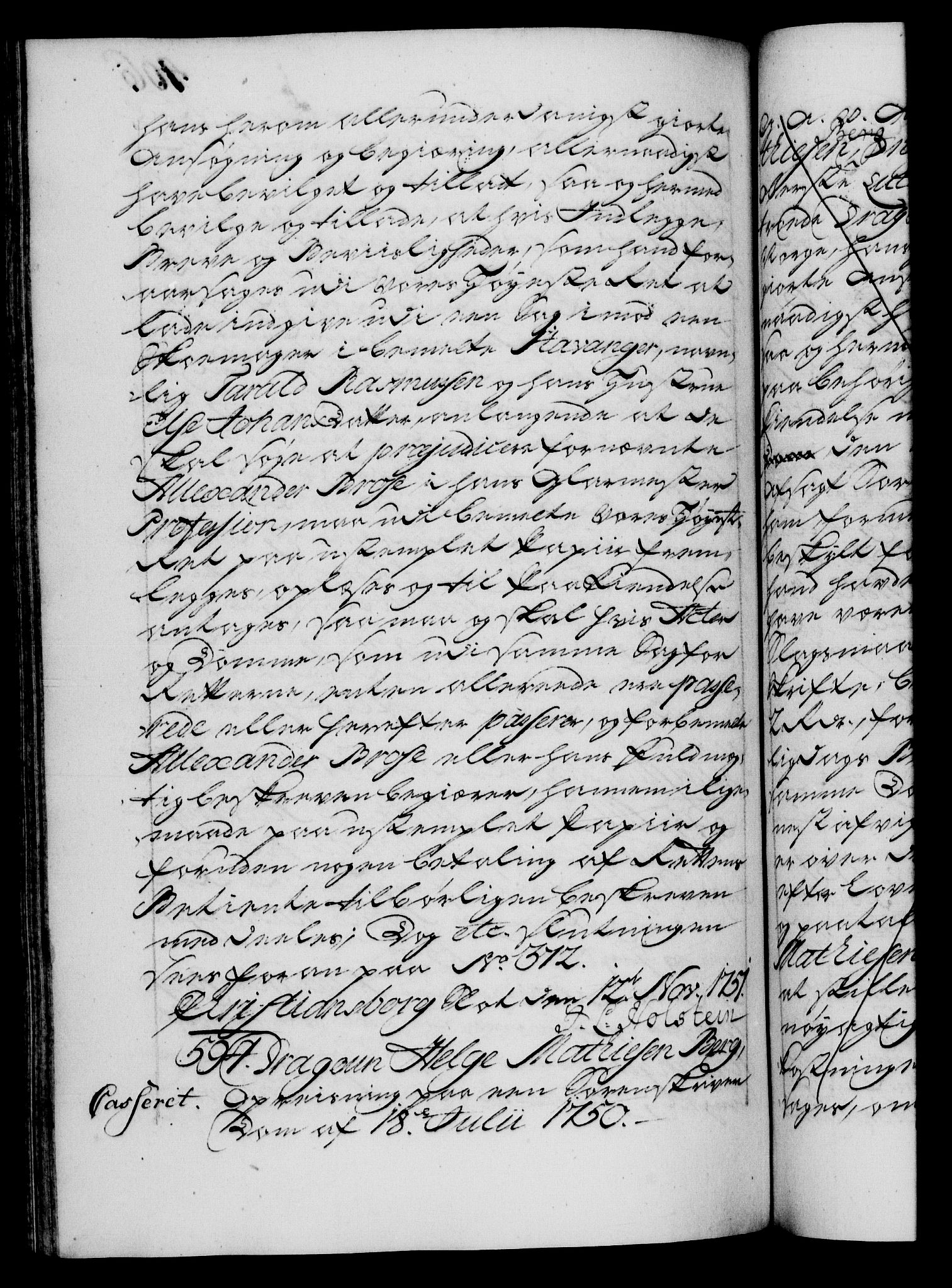 Danske Kanselli 1572-1799, RA/EA-3023/F/Fc/Fca/Fcaa/L0037: Norske registre, 1751-1752, s. 406b