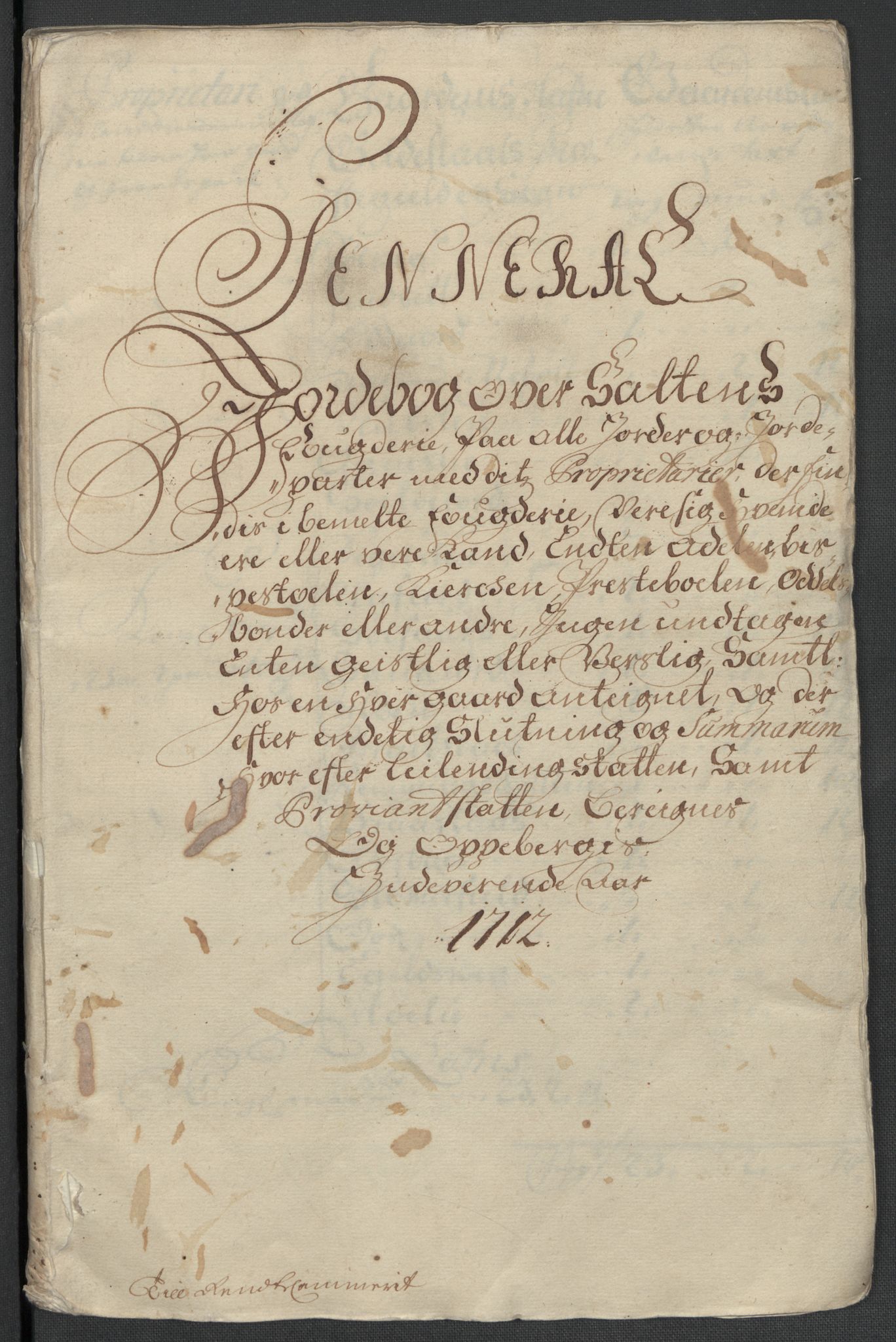 Rentekammeret inntil 1814, Reviderte regnskaper, Fogderegnskap, RA/EA-4092/R66/L4582: Fogderegnskap Salten, 1711-1712, s. 302