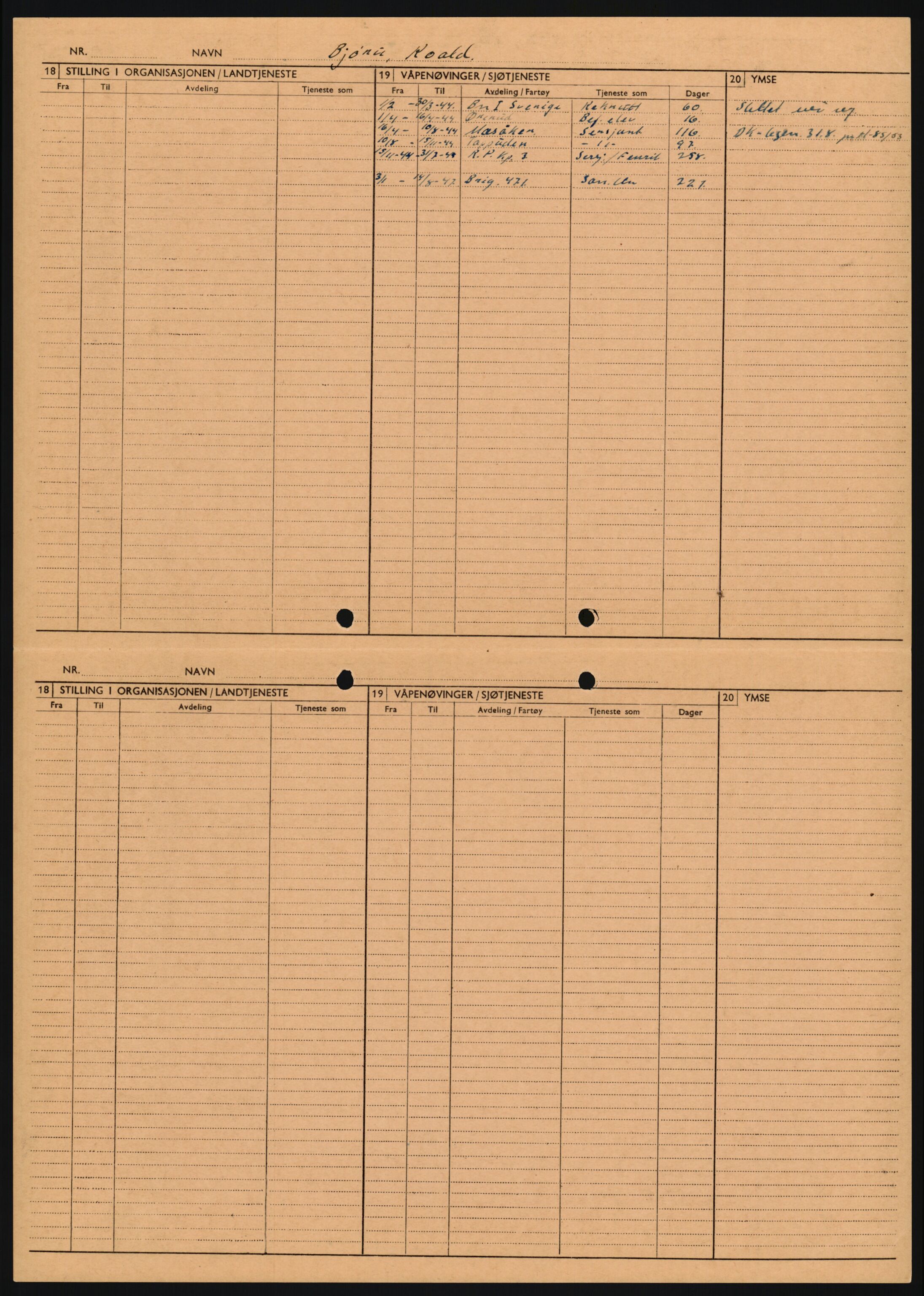 Forsvaret, Sør-Hålogaland landforsvar, AV/RA-RAFA-2552/P/Pa/L0302: Personellmapper for slettet personell, yrkesbefal og vernepliktig befal, født 1913-1916, 1932-1976, s. 32