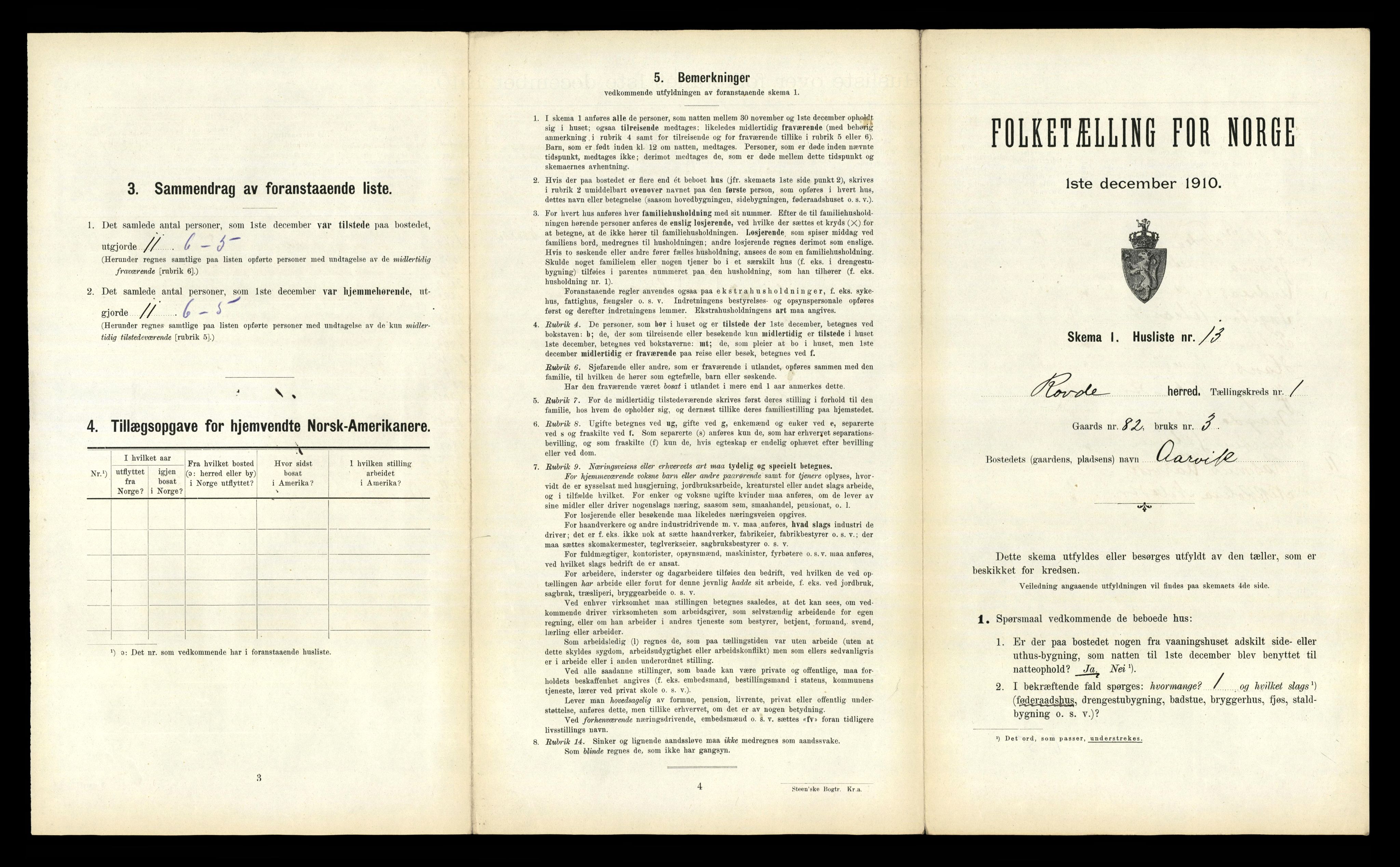 RA, Folketelling 1910 for 1513 Rovde herred, 1910, s. 48