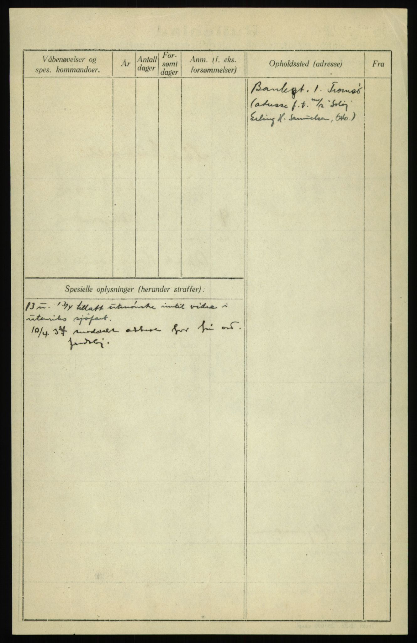 Forsvaret, Troms infanteriregiment nr. 16, AV/RA-RAFA-3146/P/Pa/L0017: Rulleblad for regimentets menige mannskaper, årsklasse 1933, 1933, s. 274