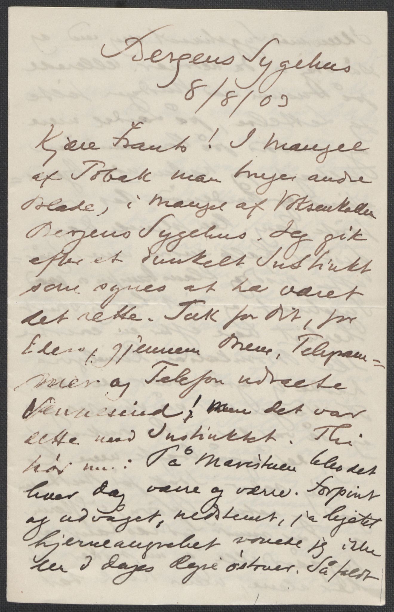 Beyer, Frants, RA/PA-0132/F/L0001: Brev fra Edvard Grieg til Frantz Beyer og "En del optegnelser som kan tjene til kommentar til brevene" av Marie Beyer, 1872-1907, s. 715