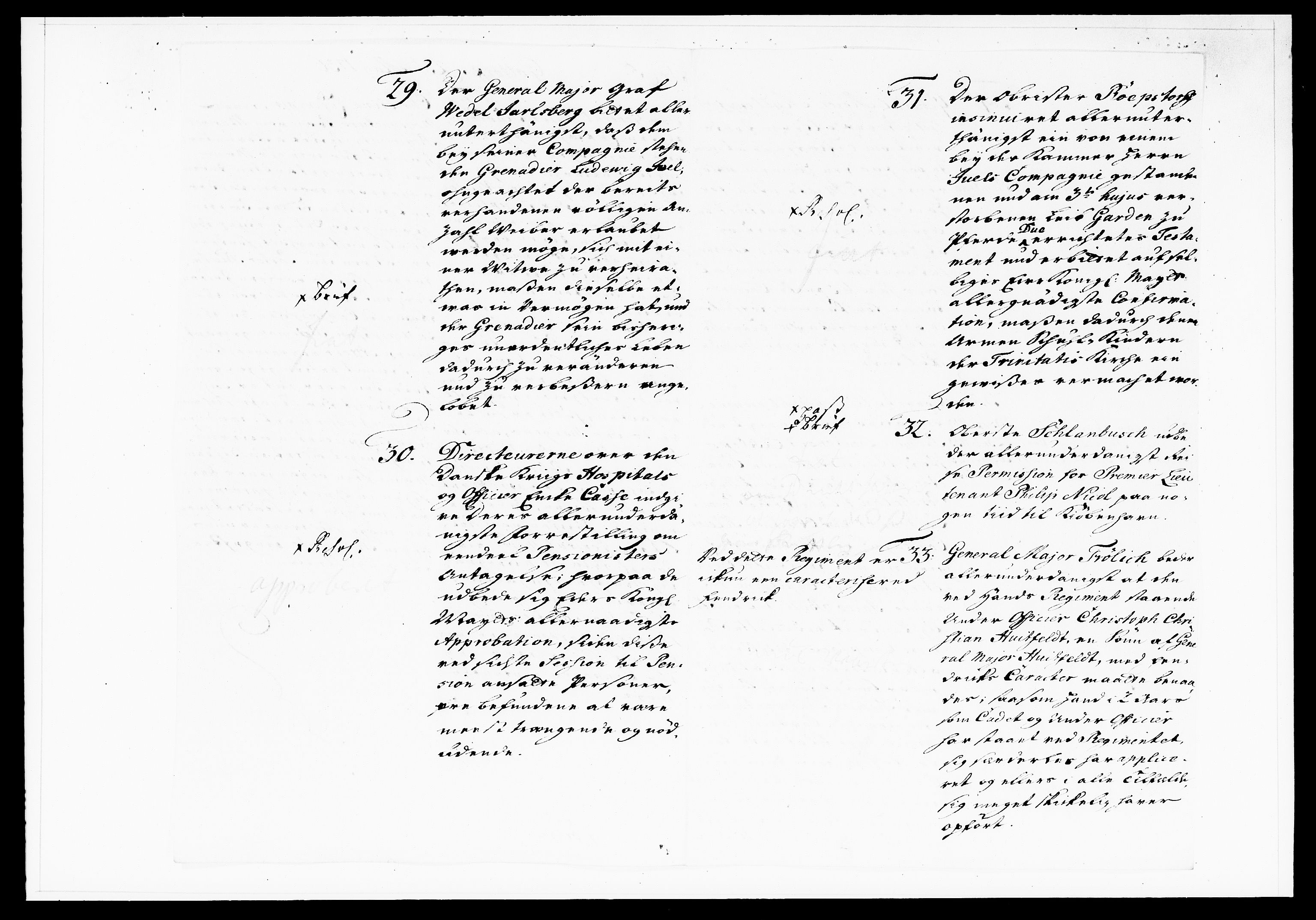 Krigskollegiet, Krigskancelliet, DRA/A-0006/-/1130-1137: Refererede sager, 1736, s. 193