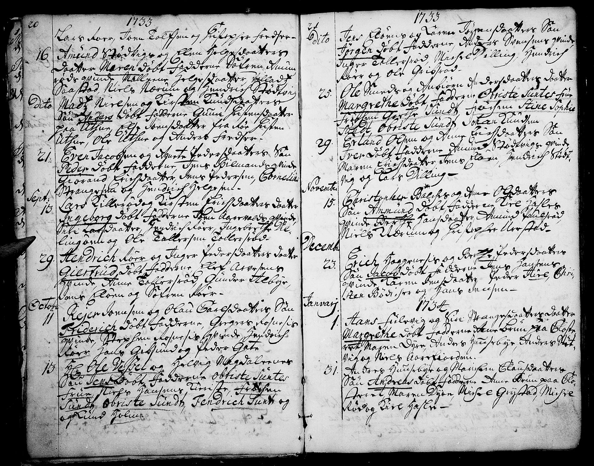 Rygge prestekontor Kirkebøker, AV/SAO-A-10084b/F/Fa/L0001: Ministerialbok nr. 1, 1725-1771, s. 20-21
