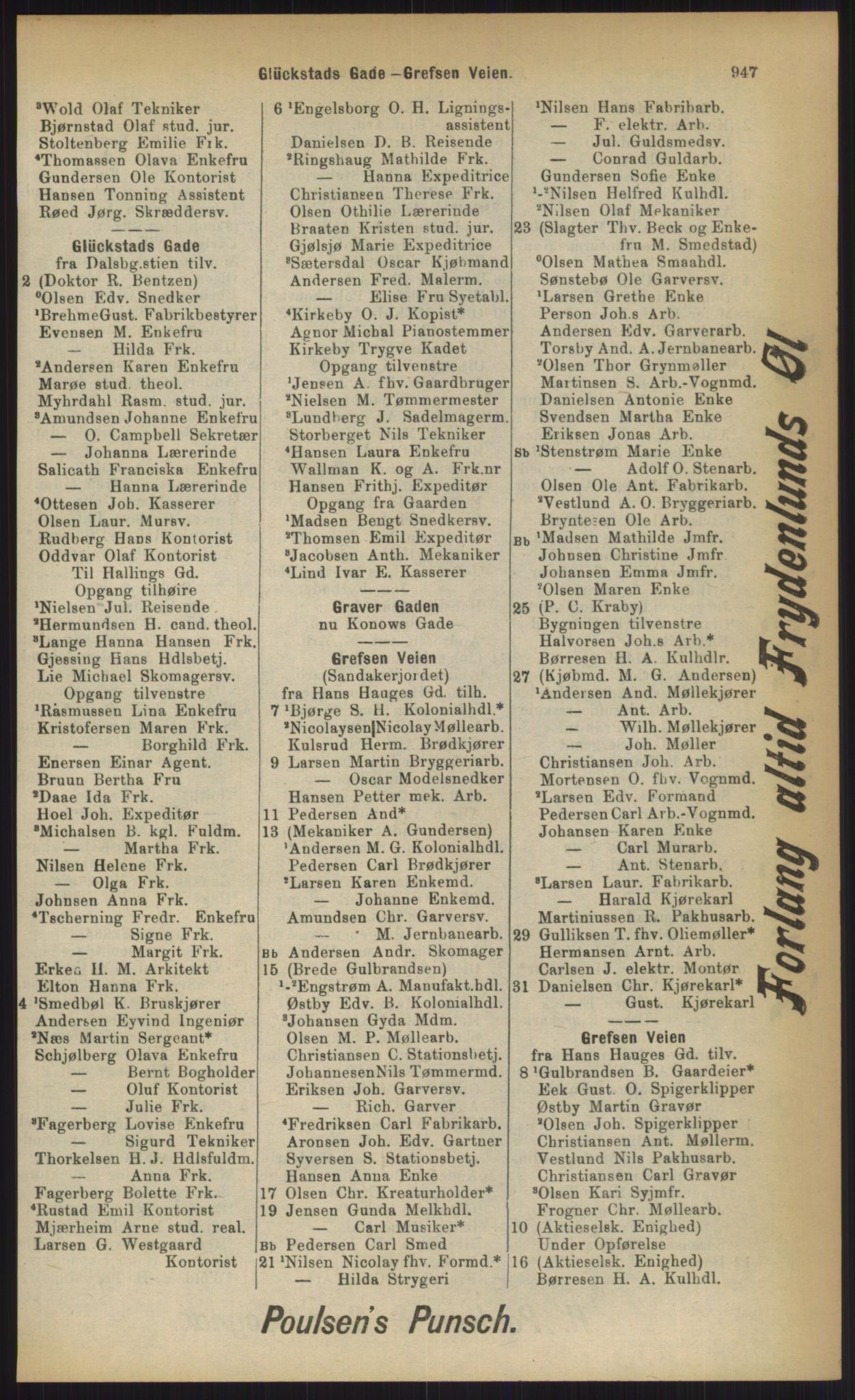 Kristiania/Oslo adressebok, PUBL/-, 1903, s. 947