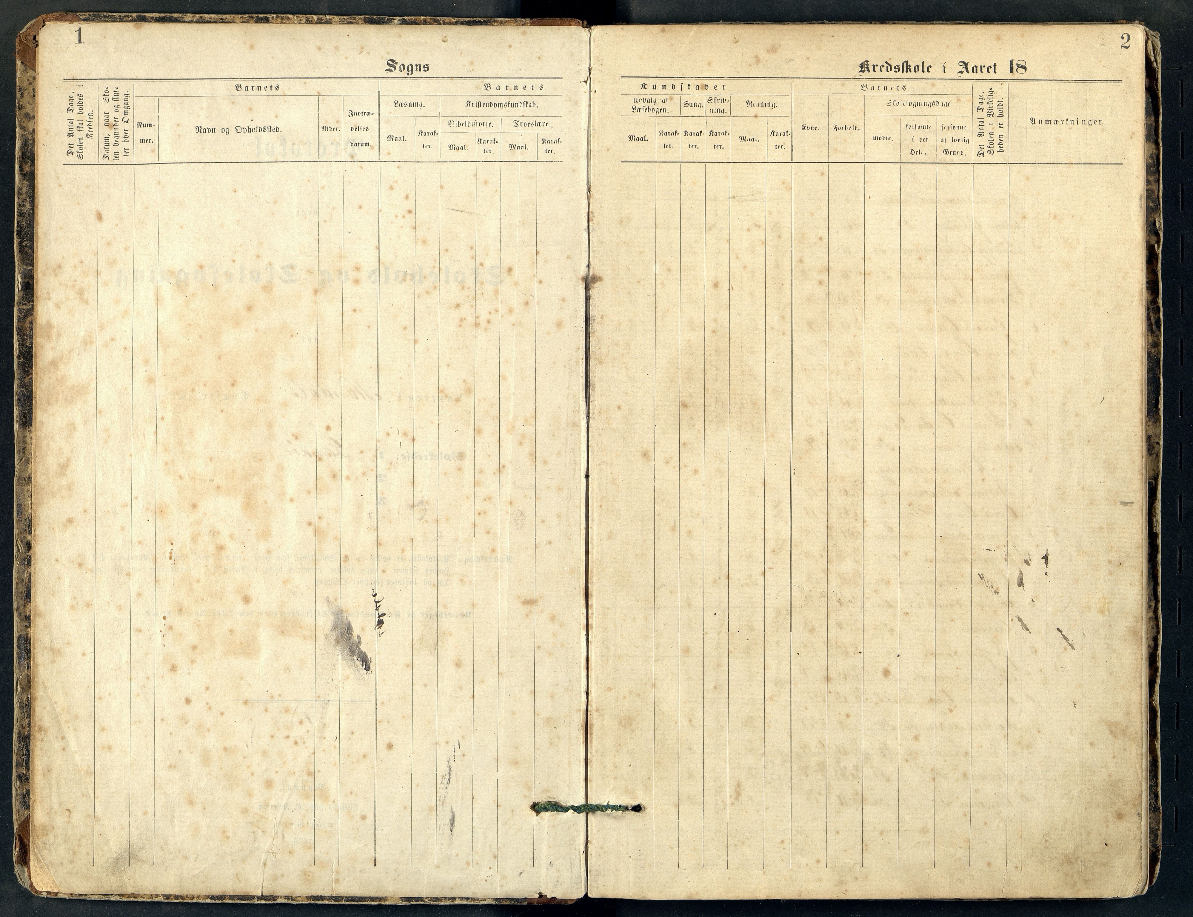 Halse og Harkmark kommune - Landø Skole, ARKSOR/1002HH551/H/L0001: Skoleprotokoll, 1878-1892