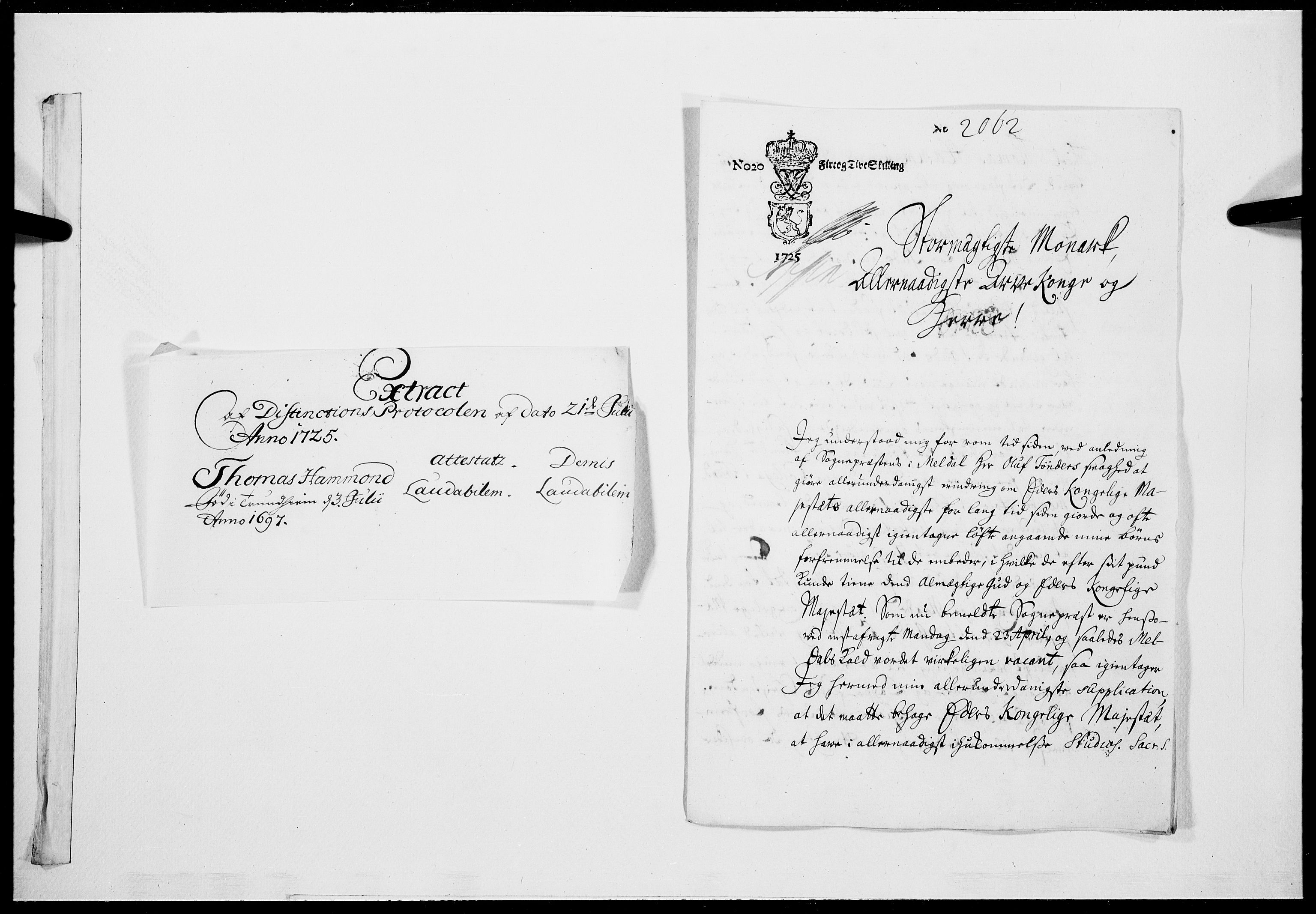Danske Kanselli 1572-1799, AV/RA-EA-3023/F/Fc/Fcc/Fcca/L0096: Norske innlegg 1572-1799, 1725, s. 513