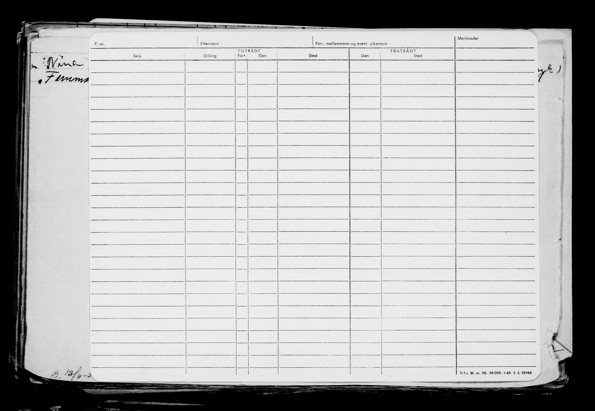 Direktoratet for sjømenn, AV/RA-S-3545/G/Gb/L0204: Hovedkort, 1922, s. 613
