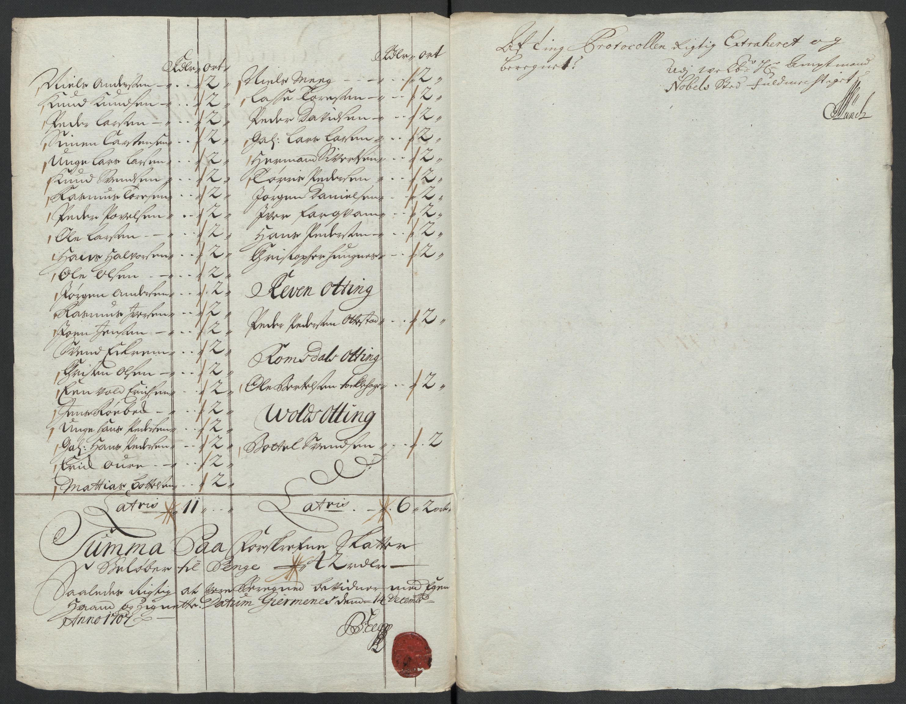 Rentekammeret inntil 1814, Reviderte regnskaper, Fogderegnskap, AV/RA-EA-4092/R55/L3658: Fogderegnskap Romsdal, 1707-1708, s. 89