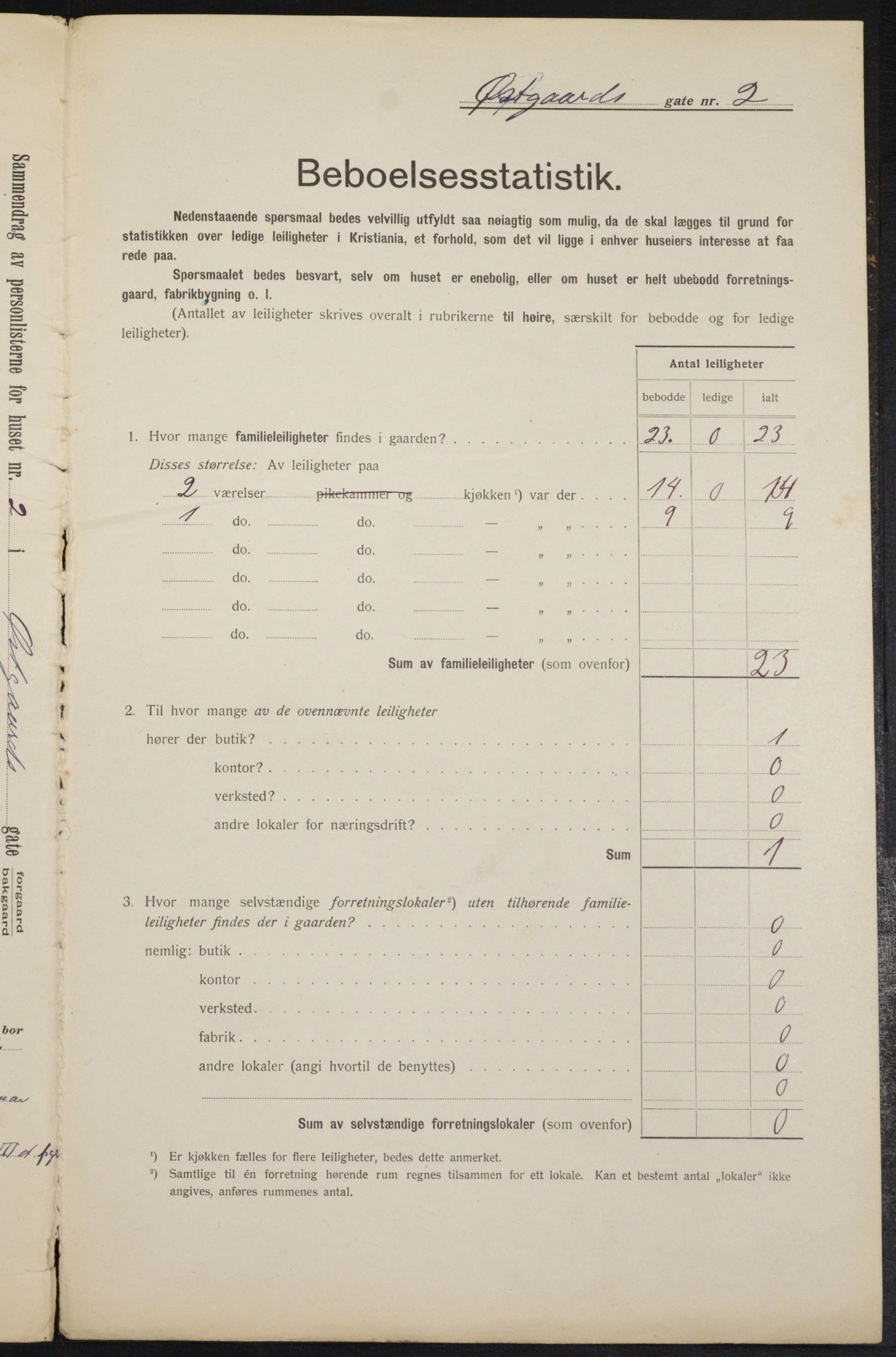 OBA, Kommunal folketelling 1.2.1912 for Kristiania, 1912, s. 129061