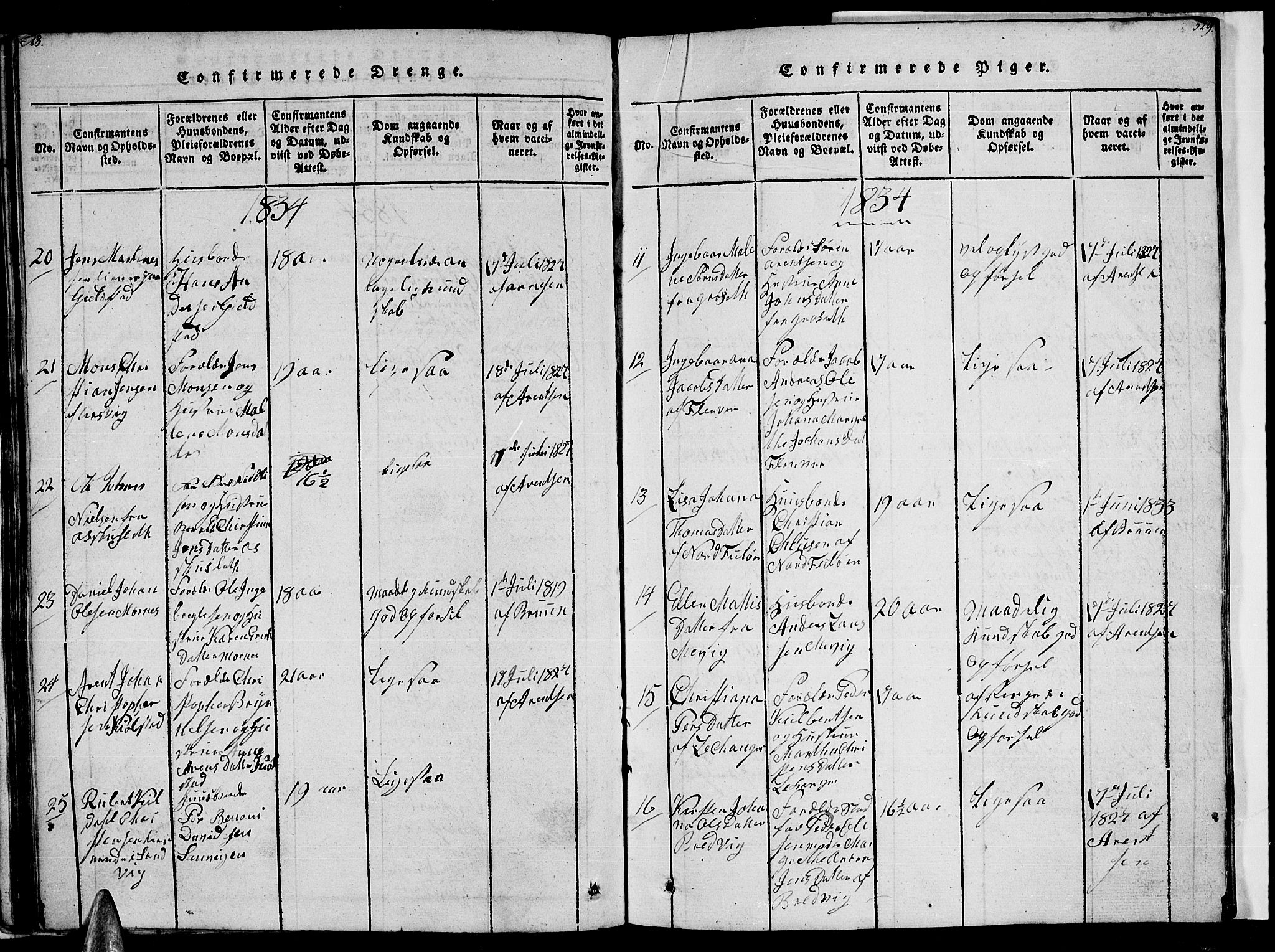 Ministerialprotokoller, klokkerbøker og fødselsregistre - Nordland, AV/SAT-A-1459/805/L0105: Klokkerbok nr. 805C01, 1820-1839, s. 528-529