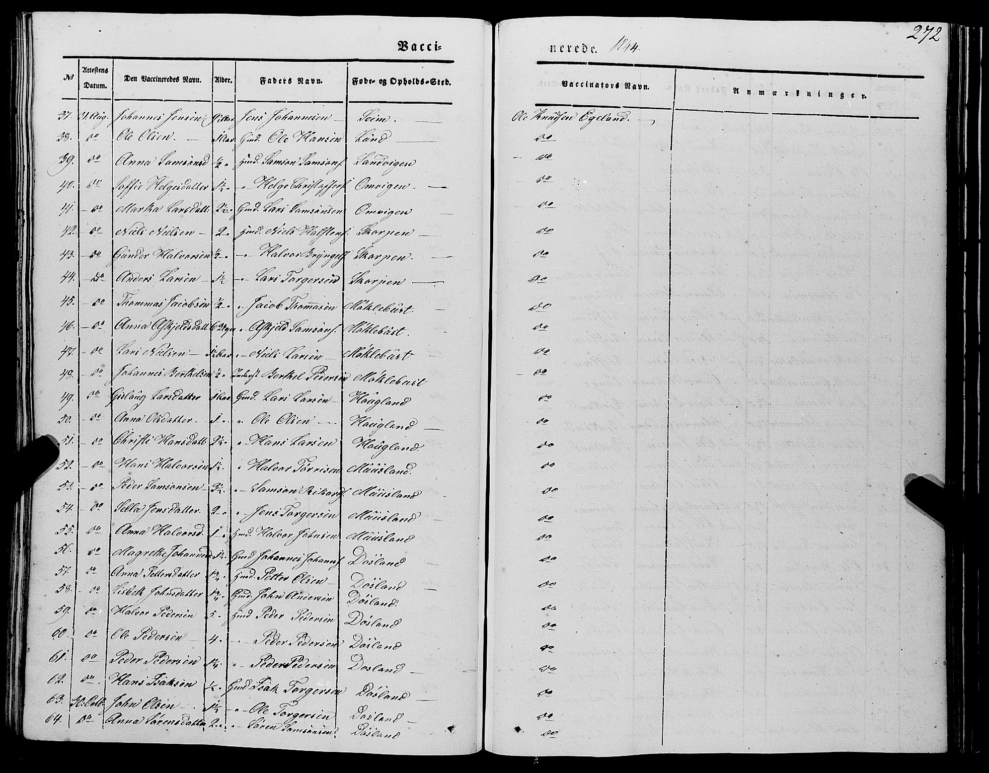 Kvinnherad sokneprestembete, AV/SAB-A-76401/H/Haa: Ministerialbok nr. A 7, 1843-1853, s. 272