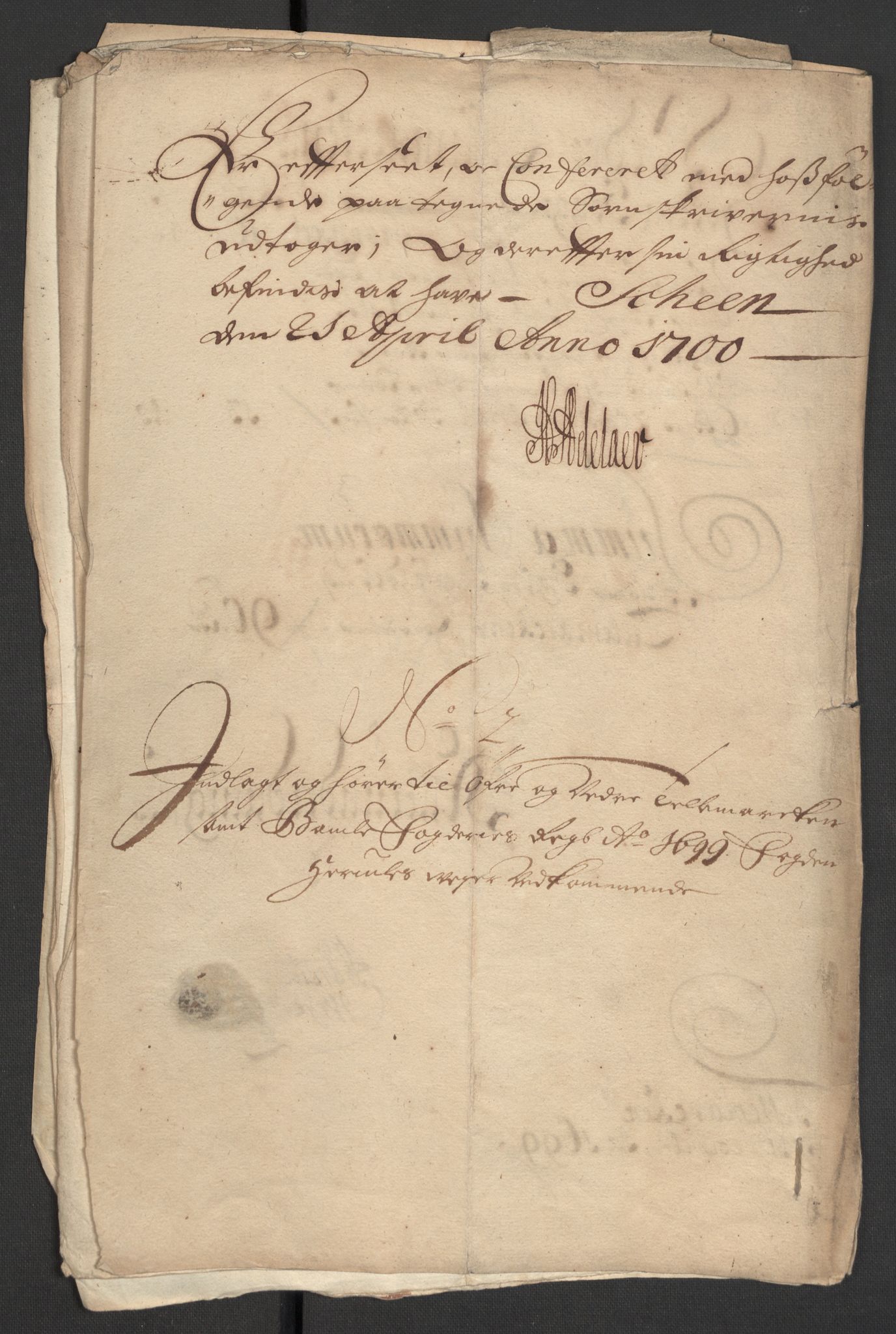 Rentekammeret inntil 1814, Reviderte regnskaper, Fogderegnskap, AV/RA-EA-4092/R36/L2100: Fogderegnskap Øvre og Nedre Telemark og Bamble, 1699, s. 44