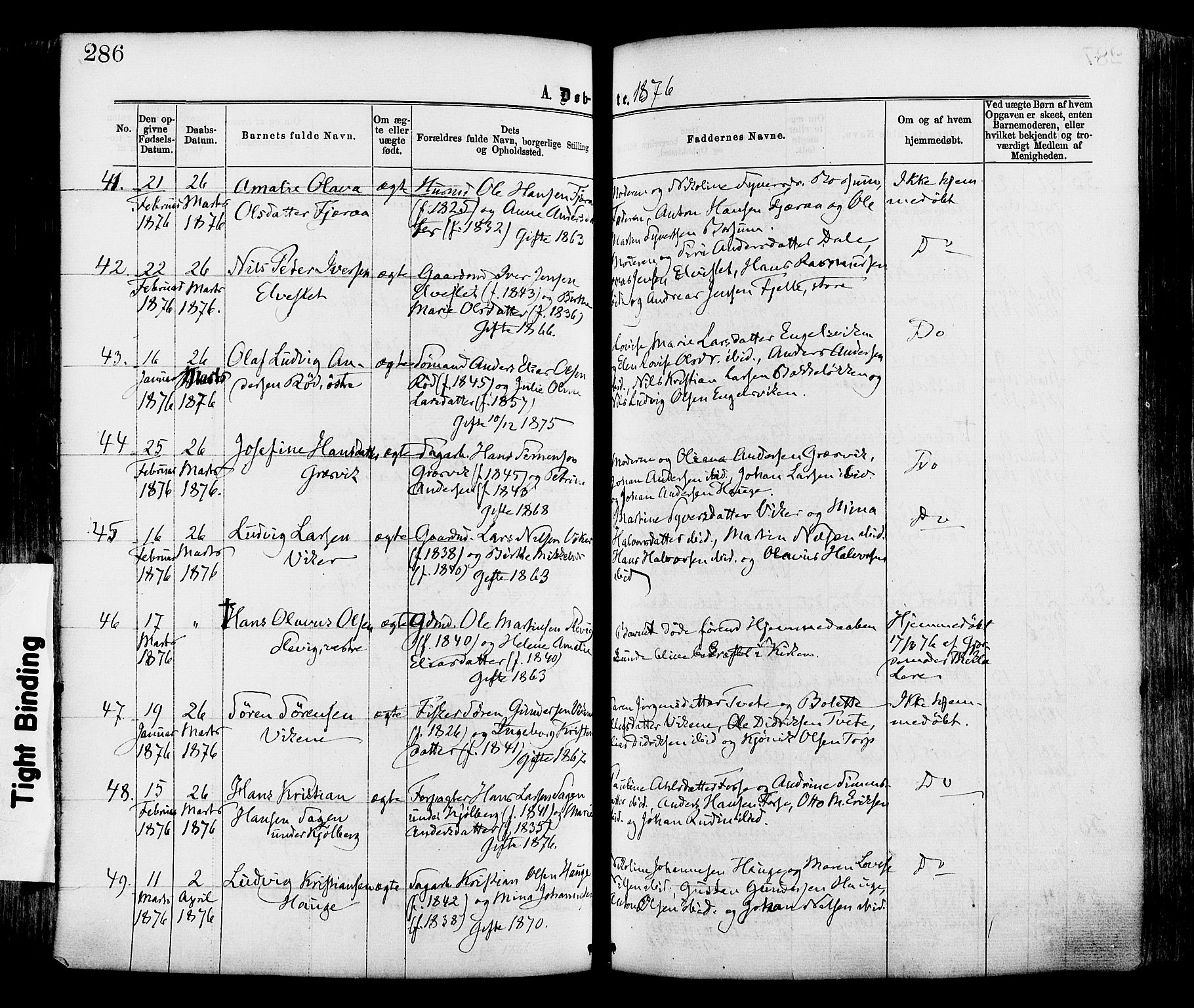 Onsøy prestekontor Kirkebøker, AV/SAO-A-10914/F/Fa/L0004: Ministerialbok nr. I 4, 1861-1877, s. 286